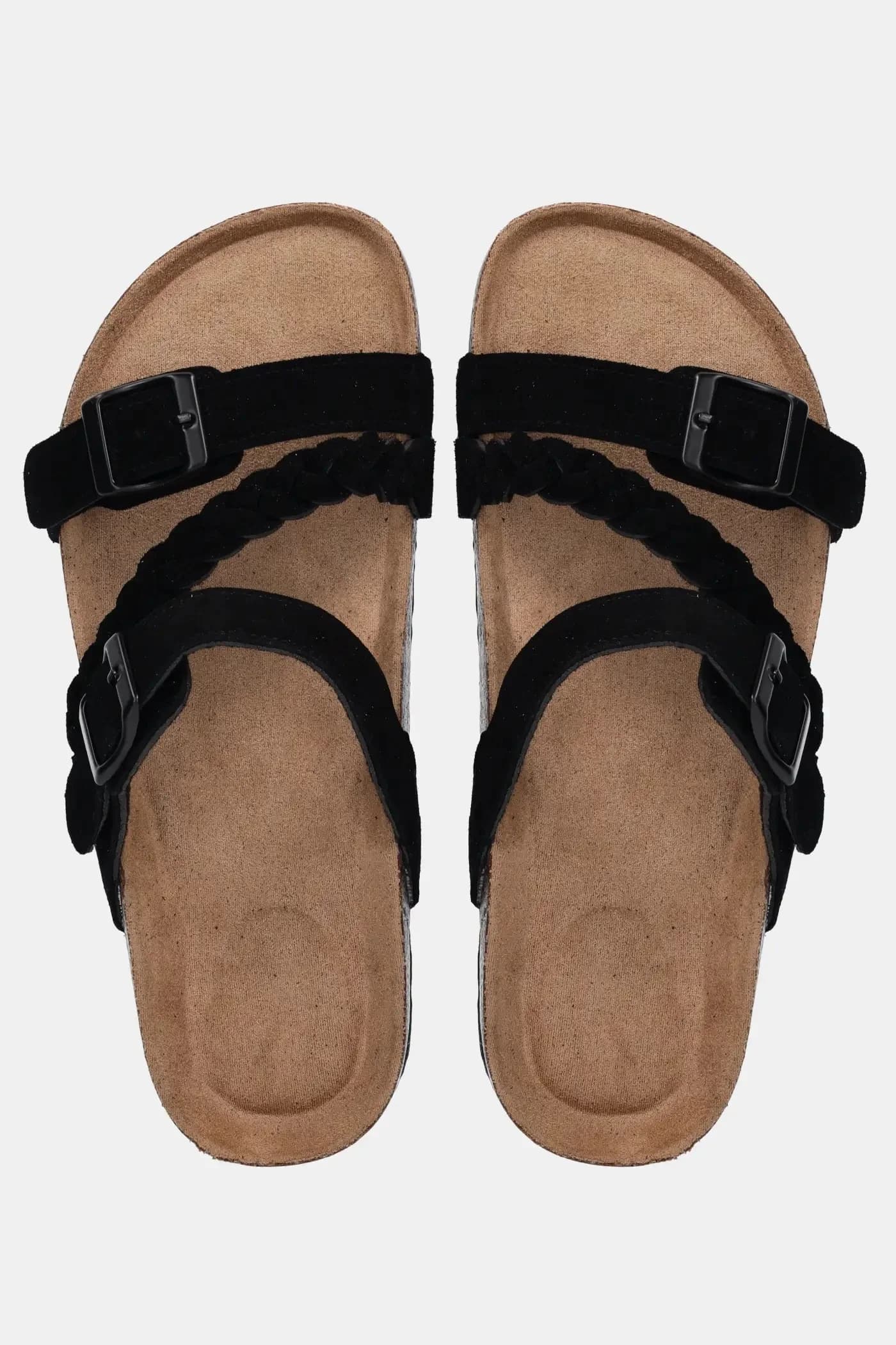 Замшевые шлепанцы - фото 4