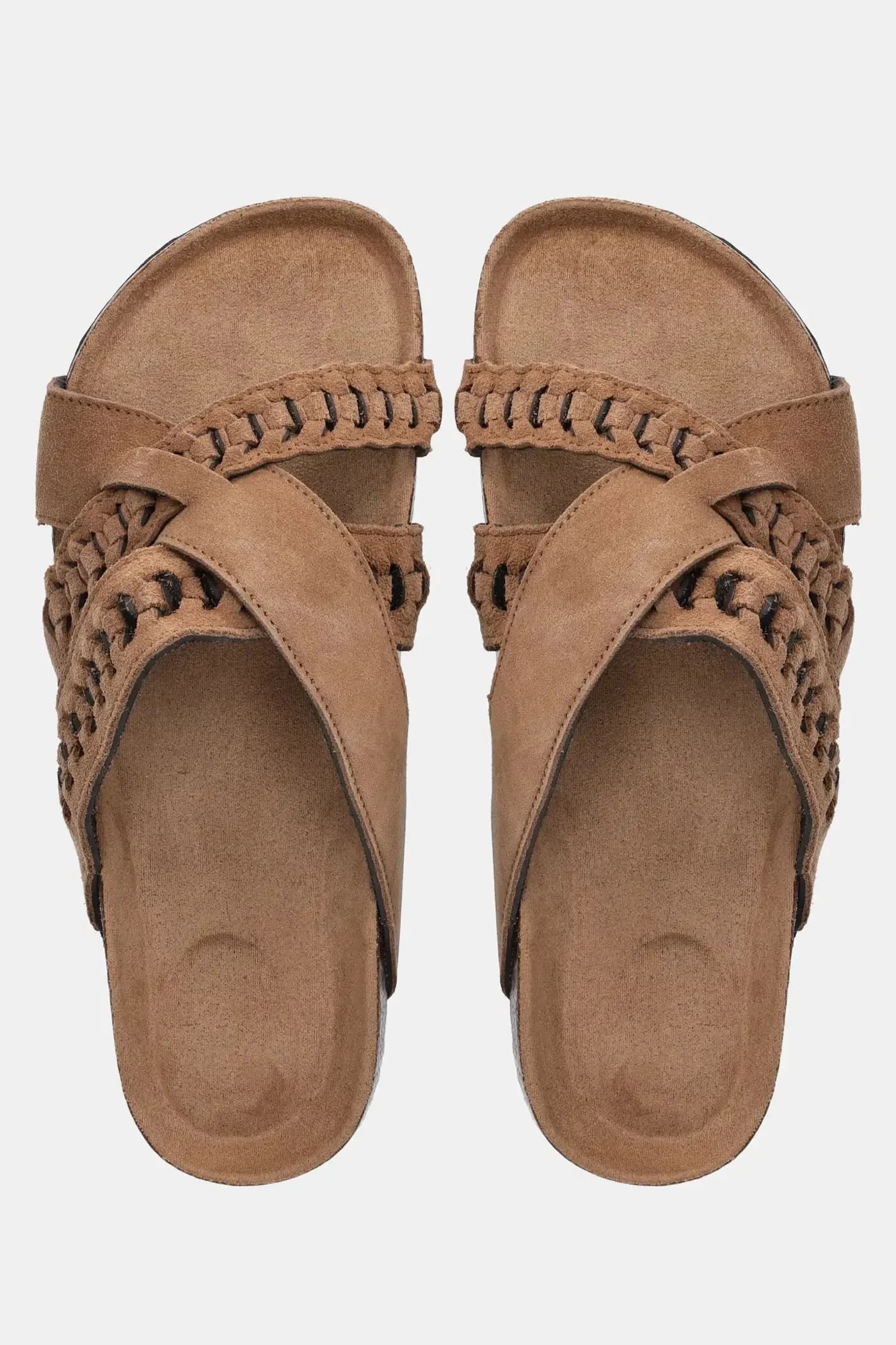 Замшевые шлепанцы - фото 4