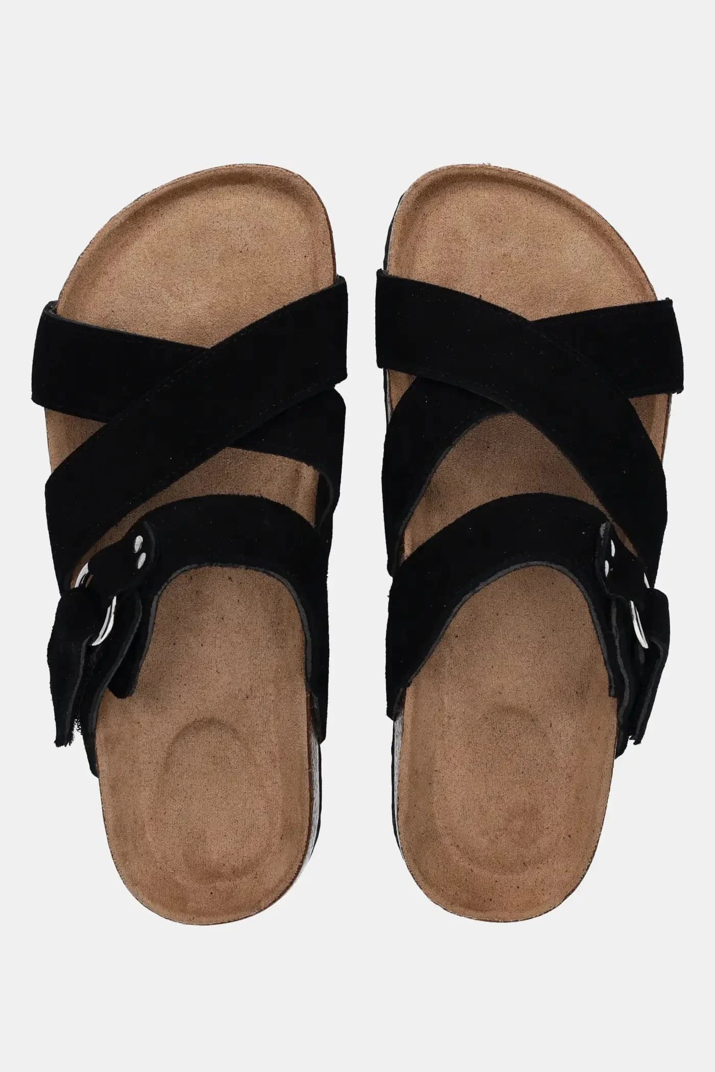 Замшевые шлепанцы - фото 4