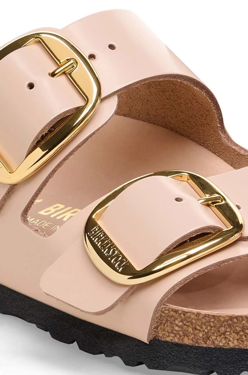 Кожаные шлепанцы Arizona с большой пряжкой - фото 3