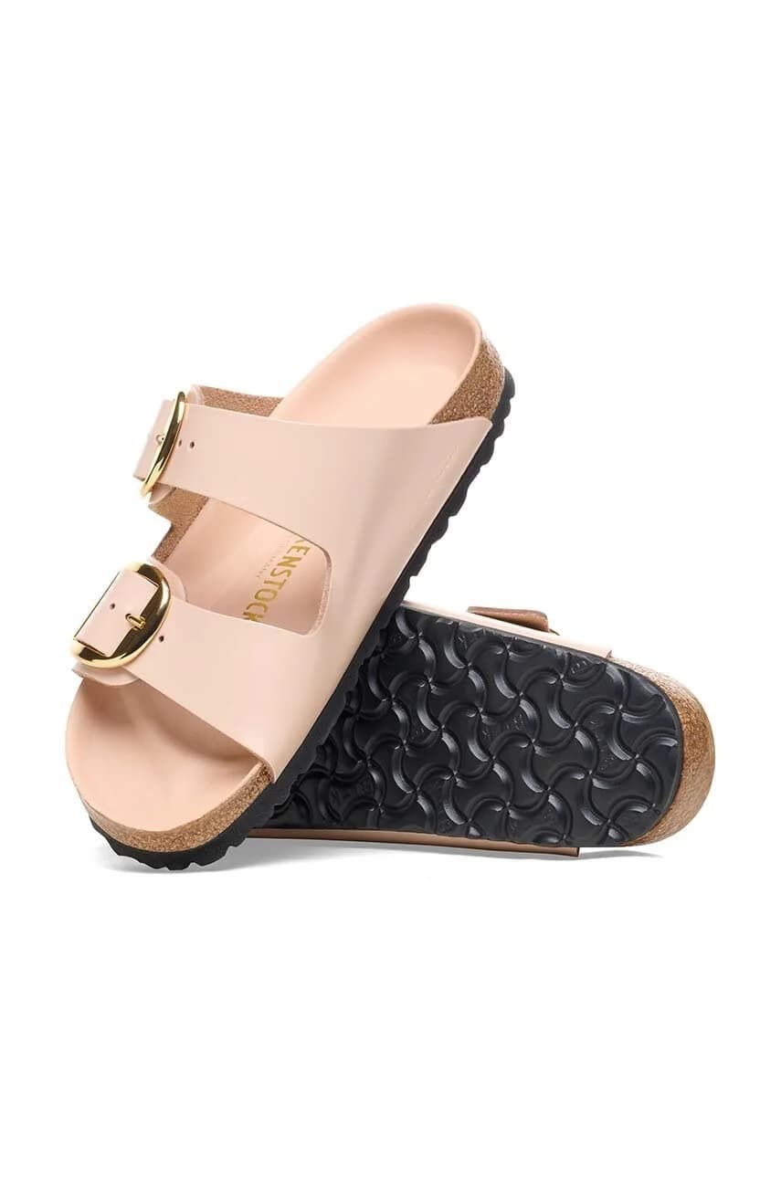 Кожаные шлепанцы Arizona с большой пряжкой - фото 6