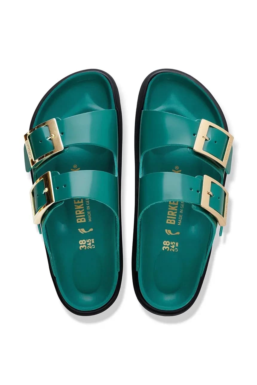 Кожаные шлепанцы с пряжкой Arizona Droplet - фото 5