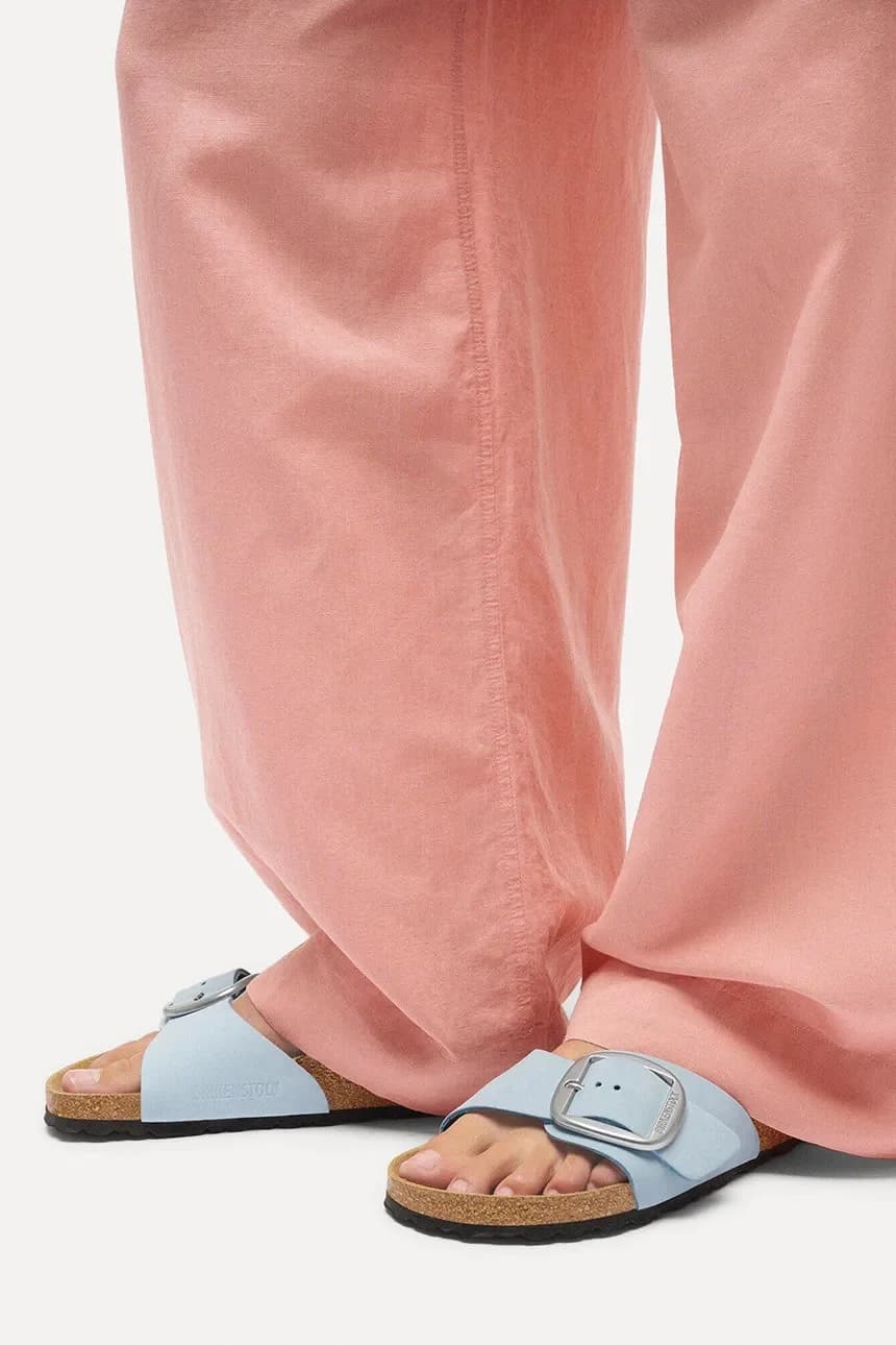 Кожаные шлепанцы Madrid с большой пряжкой - фото 6