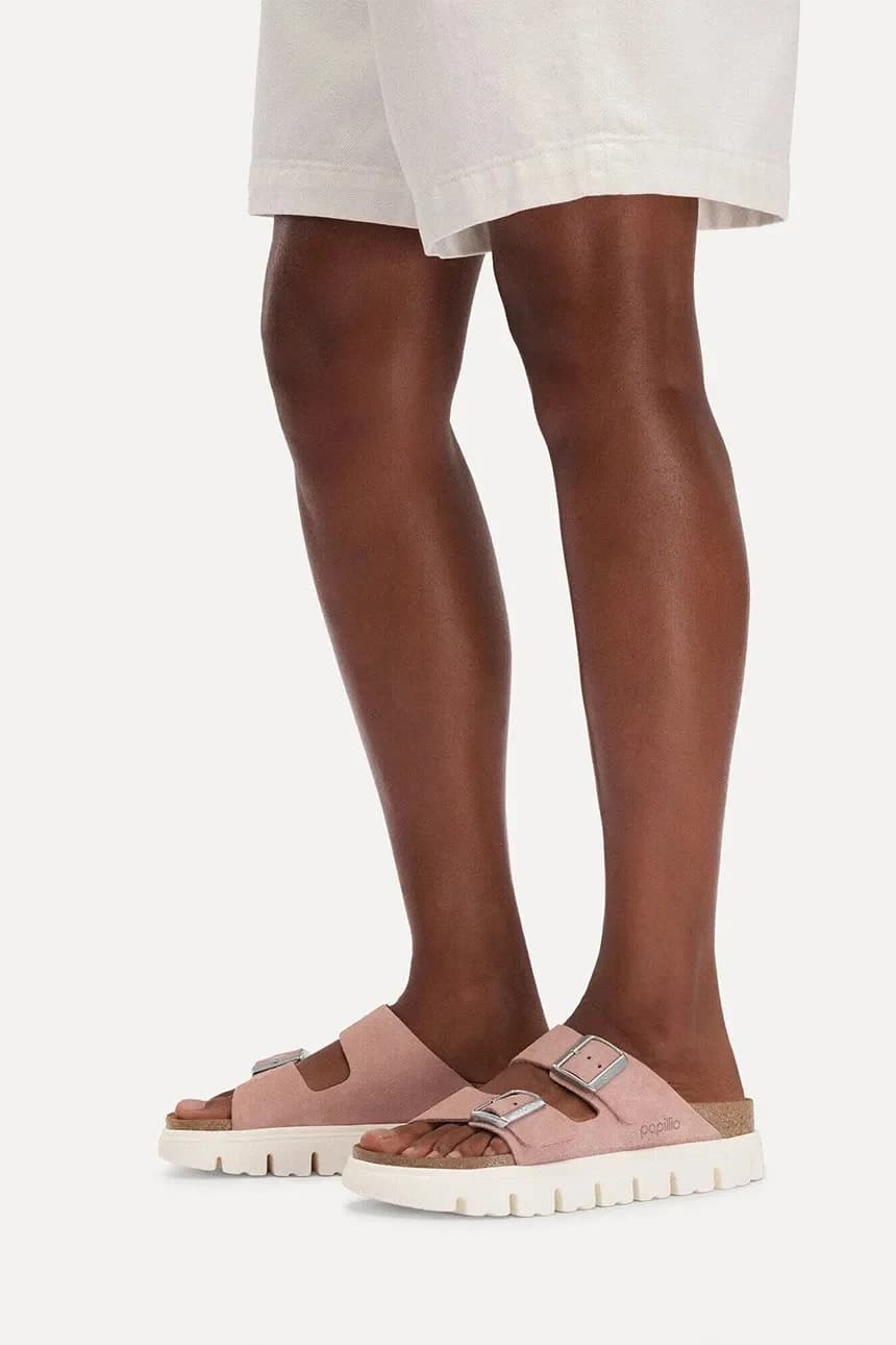 замшевые шлепанцы Arizona Chunky Birkenstock x Papillio - фото 6