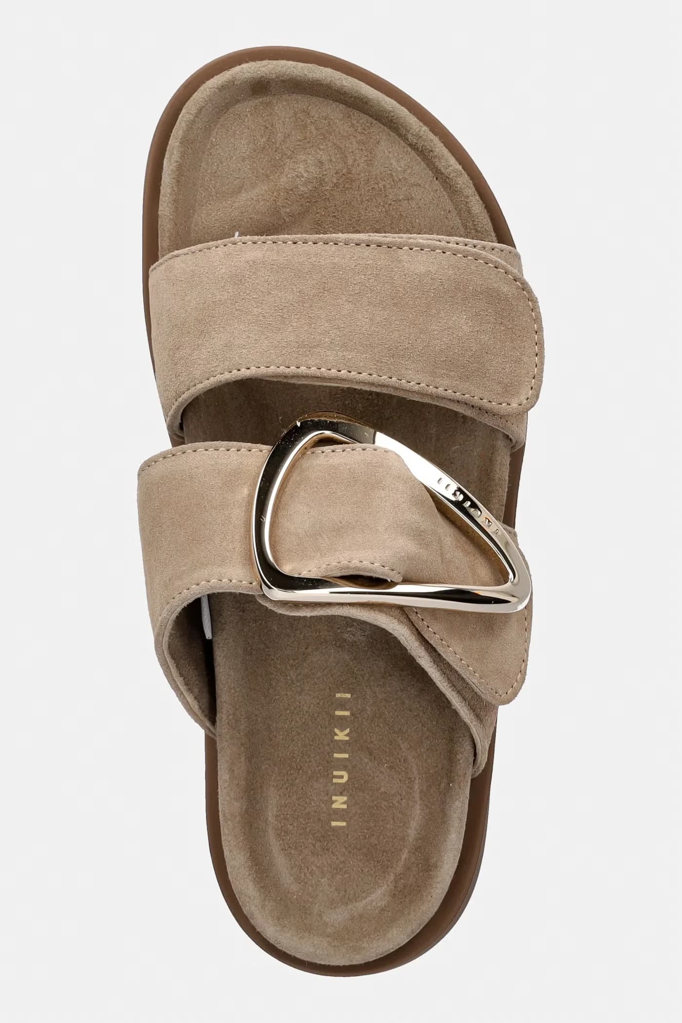 замшевые шлепанцы Dreamer с пряжкой - фото 4