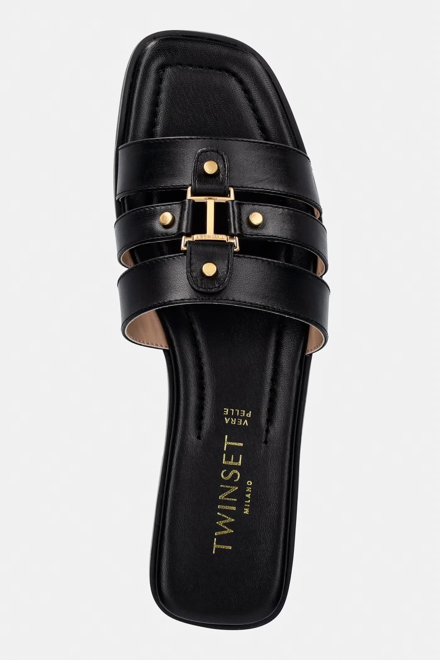 Кожаные шлепанцы - фото 4