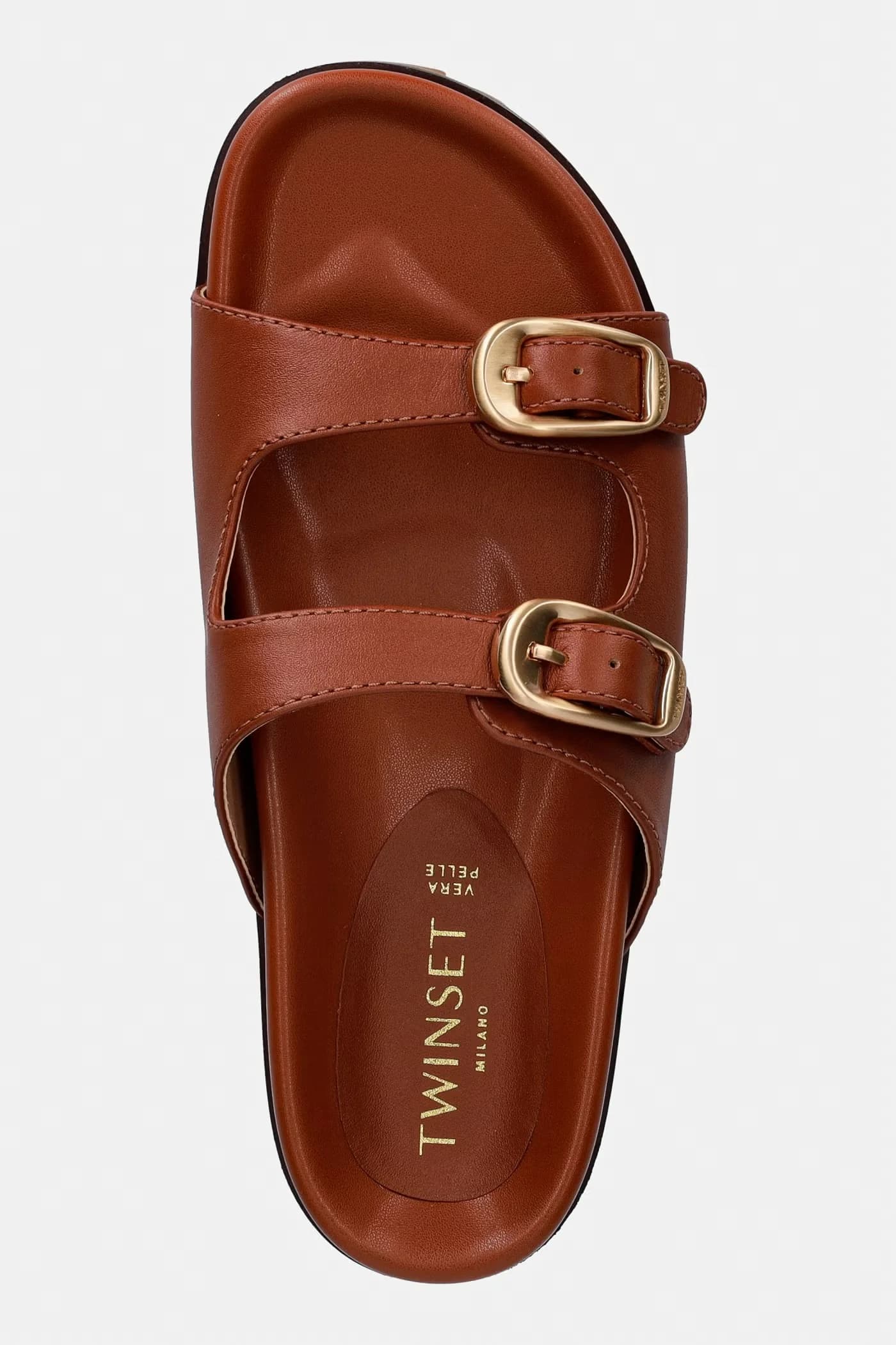 Кожаные шлепанцы - фото 4