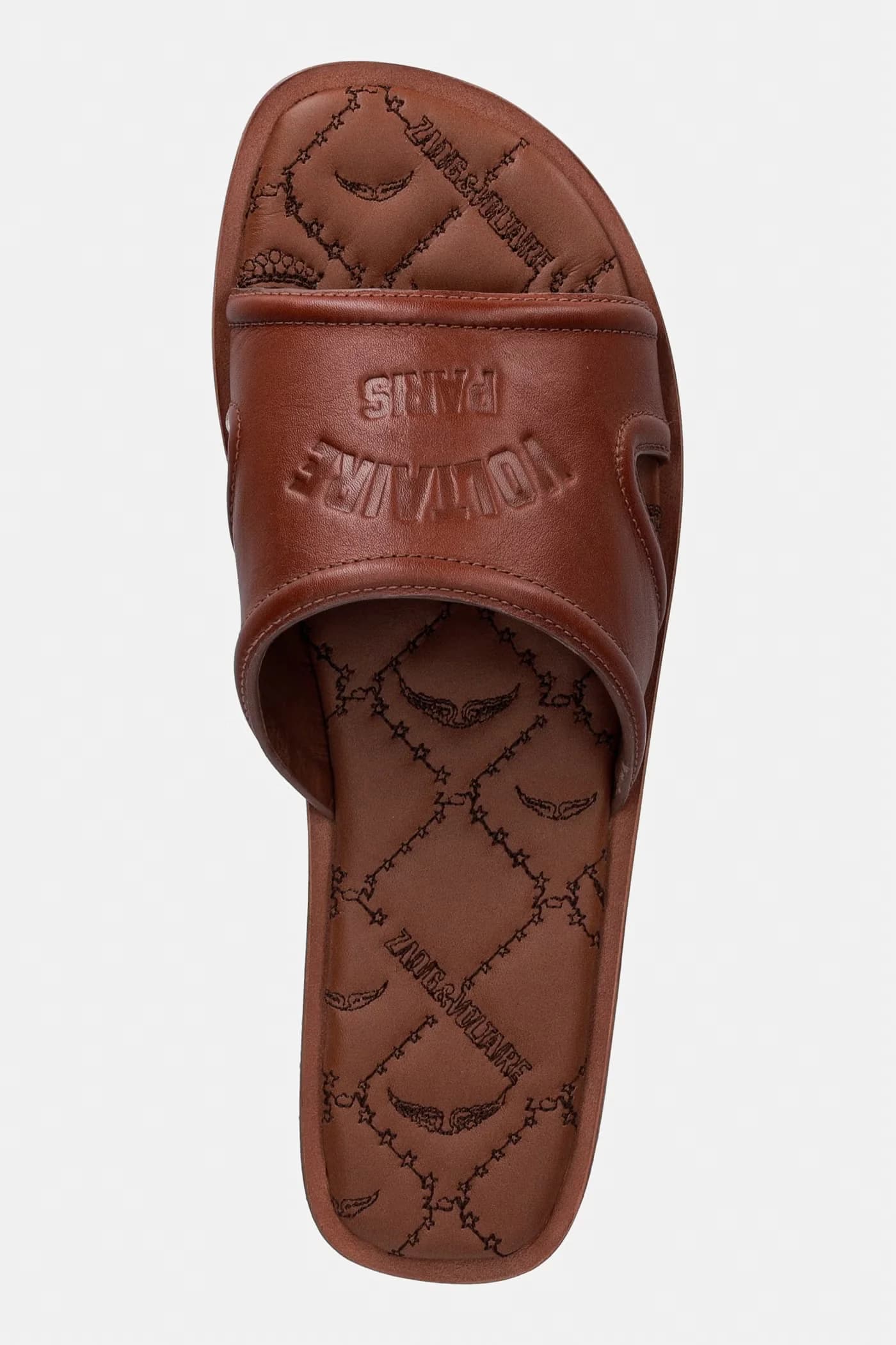 Кожаные шлепанцы Beach Mule - фото 4