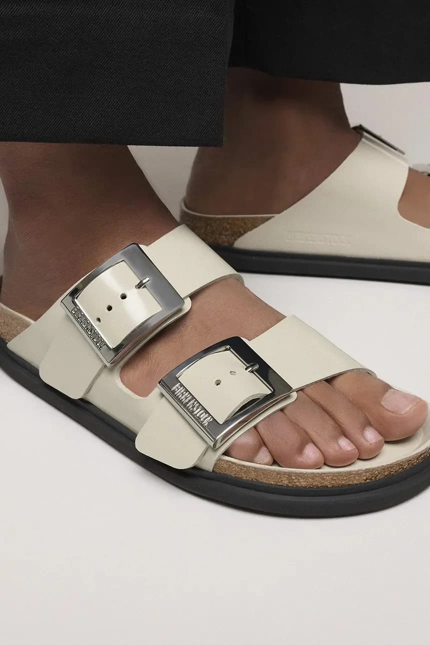 Кожаные шлепанцы с пряжкой Arizona Droplet - фото 6