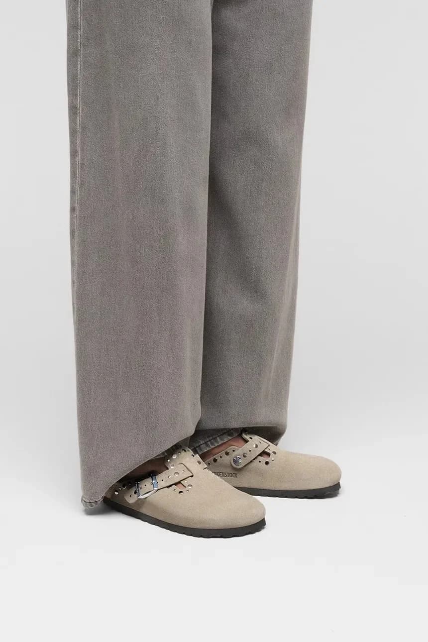 замшевые шлепанцы Boston Rivet - фото 6