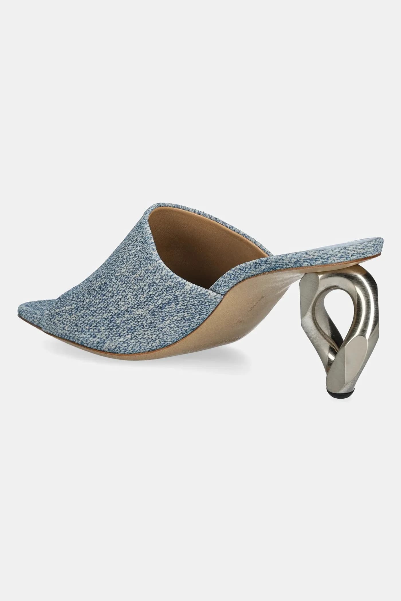 шлепанцы-мюли с открытым каблуком-цепочкой - фото 3