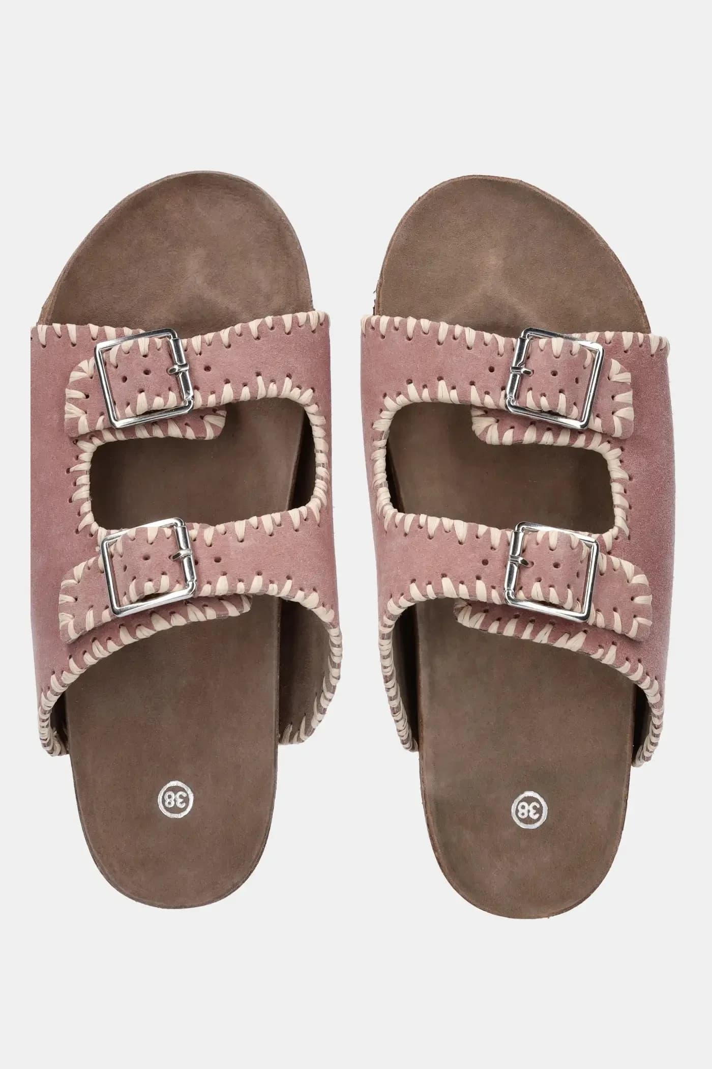 Замшевые шлепанцы - фото 4