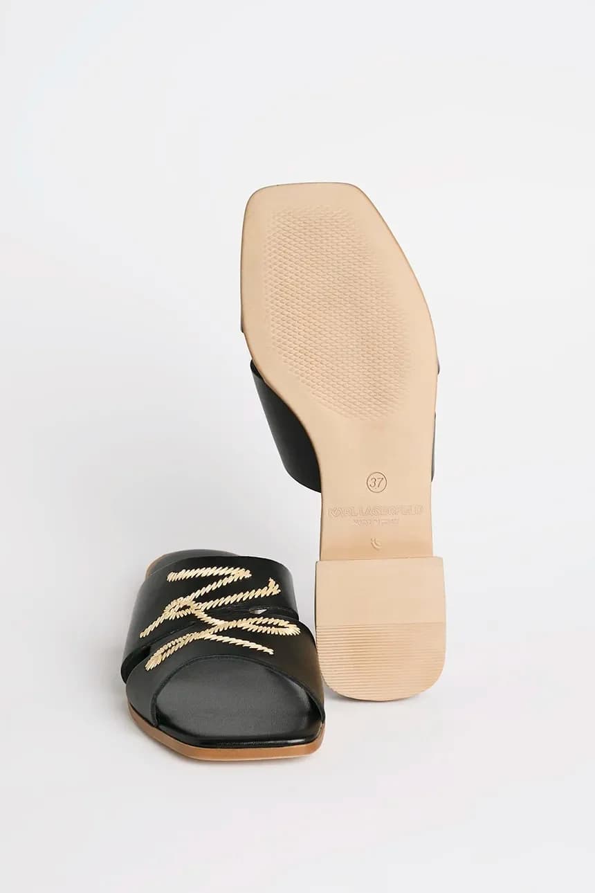 Кожаные шлепанцы PETALO - фото 5