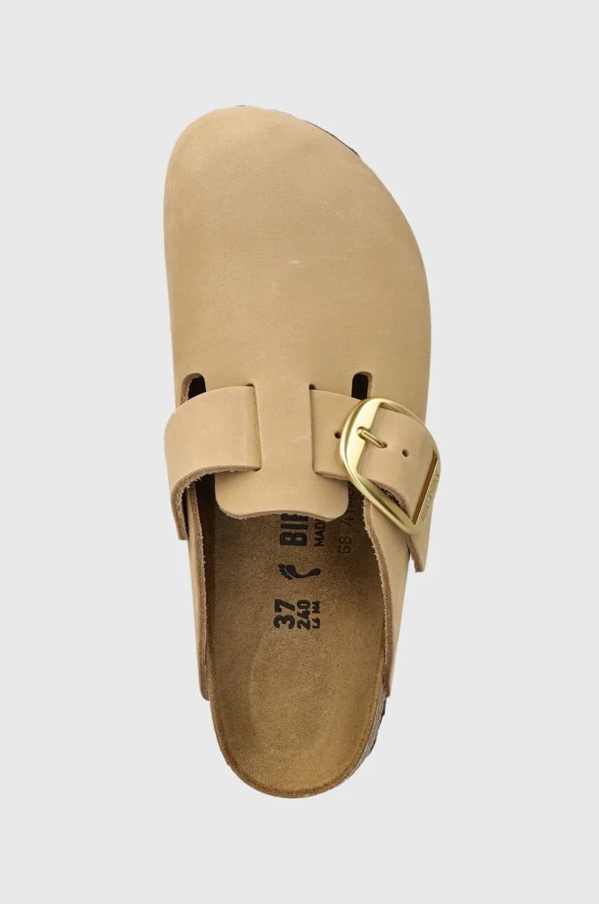 шлепанцы Boston Big Buckle из нубука - фото 4