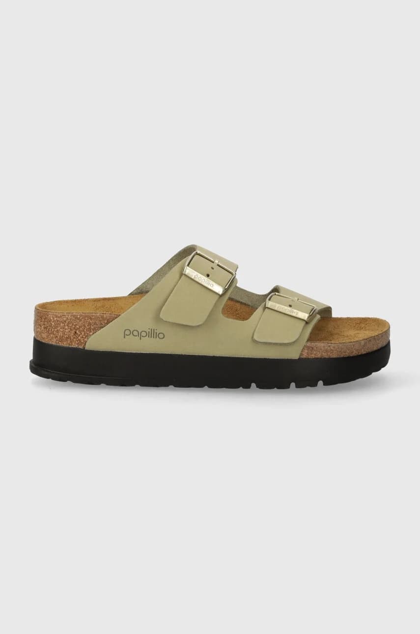 шлепанцы Arizona Platform Flex Birkenstock x Papillio из нубука - фото 2
