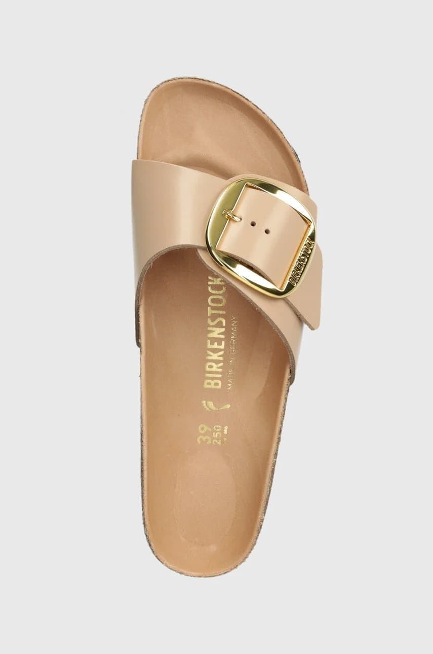 Кожаные шлепанцы Madrid с большой пряжкой - фото 4