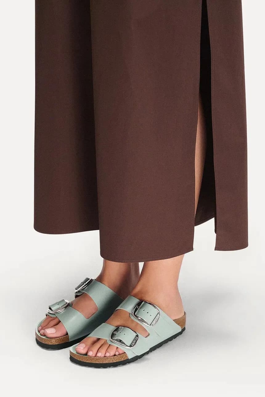 Кожаные шлепанцы Arizona с большой пряжкой - фото 6