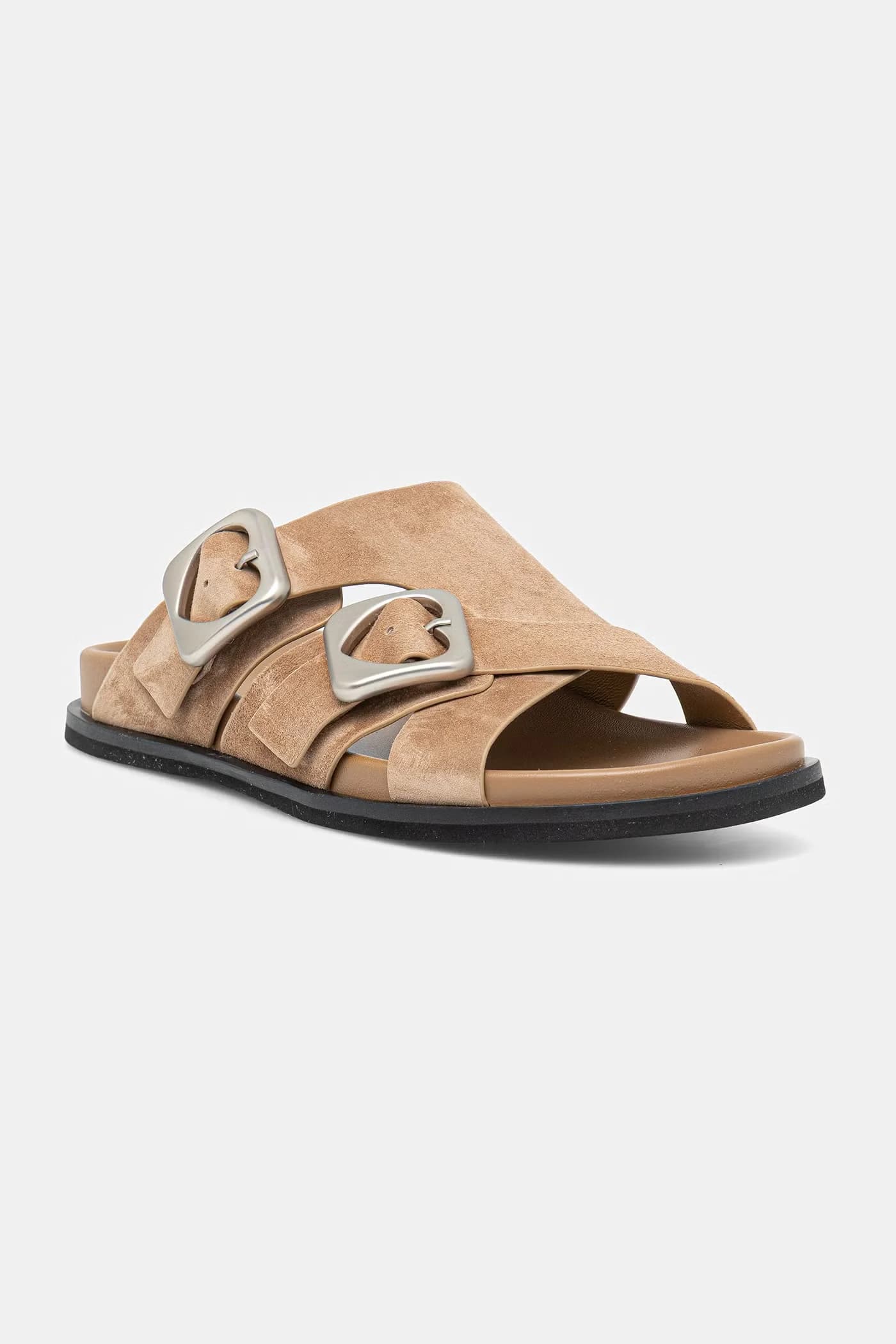 Замшевые шлепанцы - фото 2