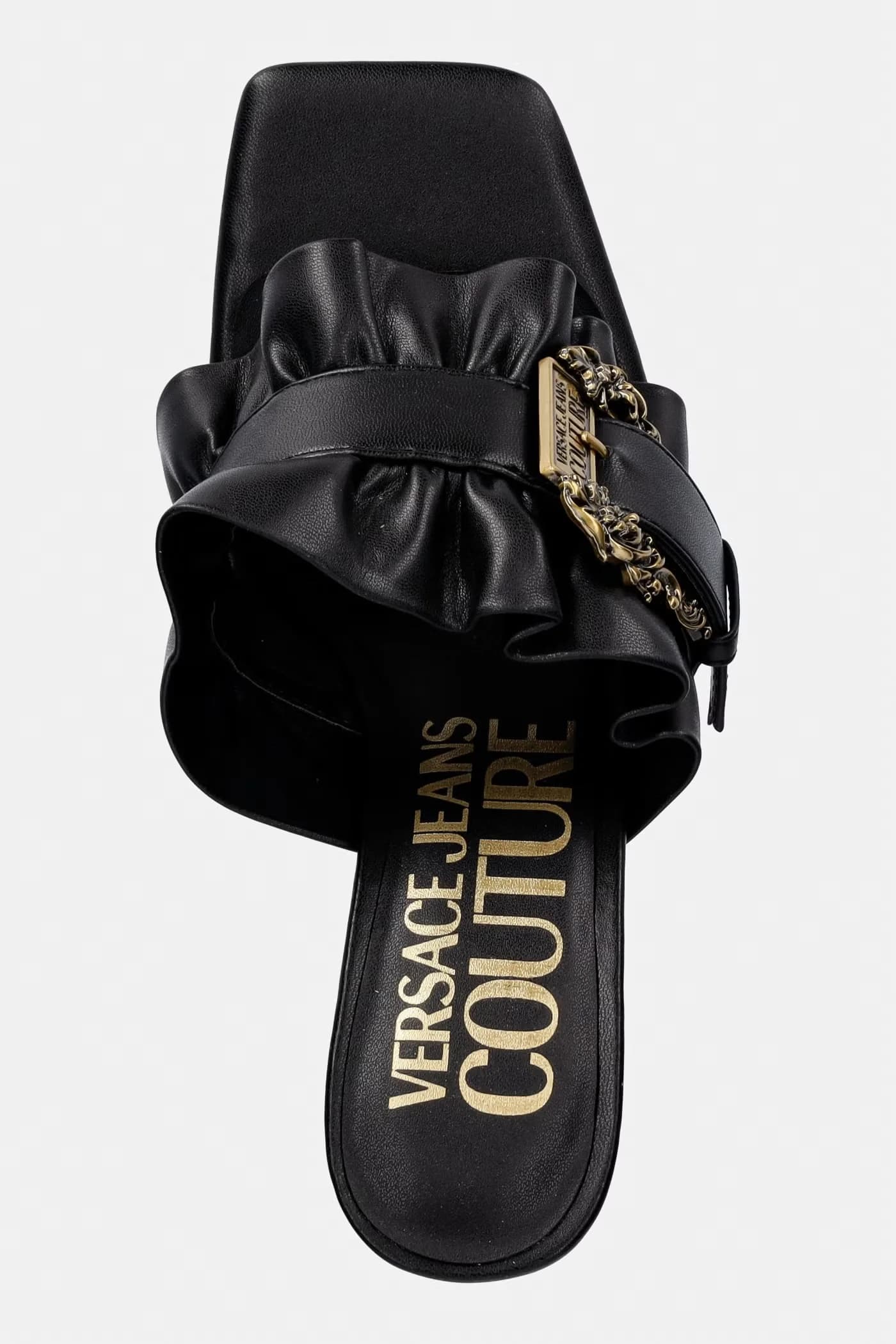 Женские шлепанцы на высоком каблуке - фото 4