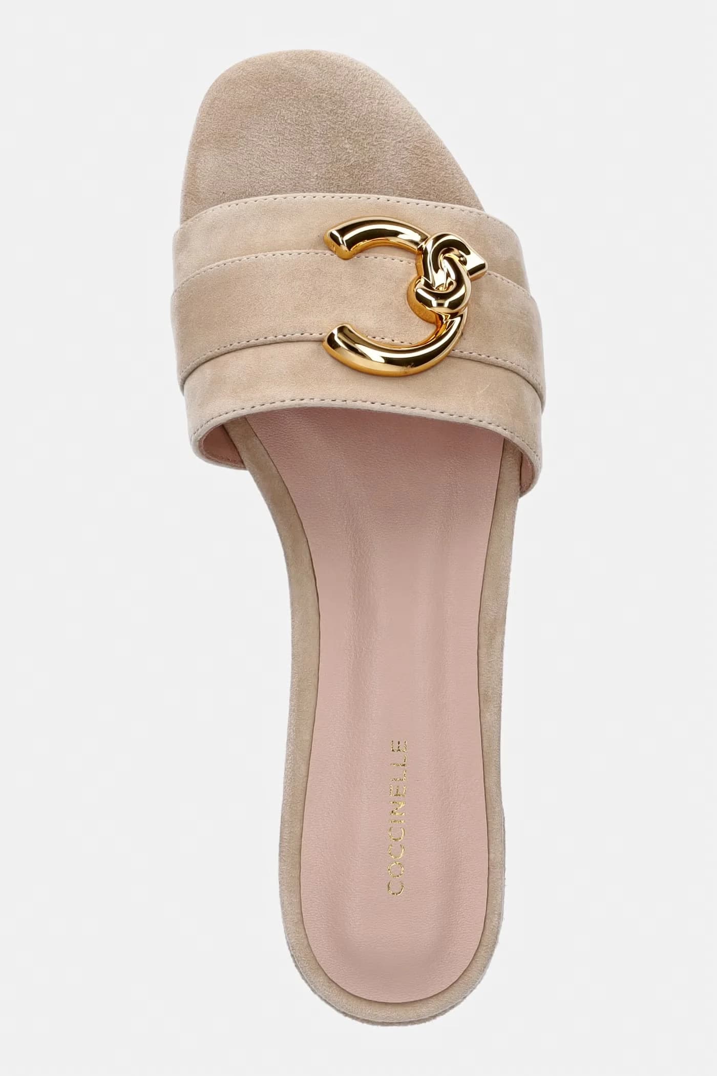 Женские замшевые сандалии на плоской подошве - фото 4