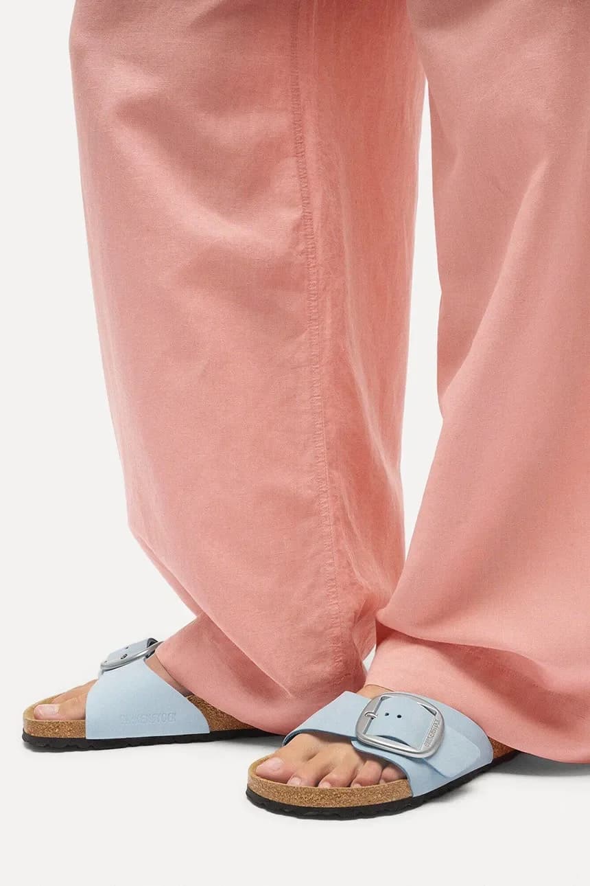 Кожаные шлепанцы Madrid с большой пряжкой - фото 6