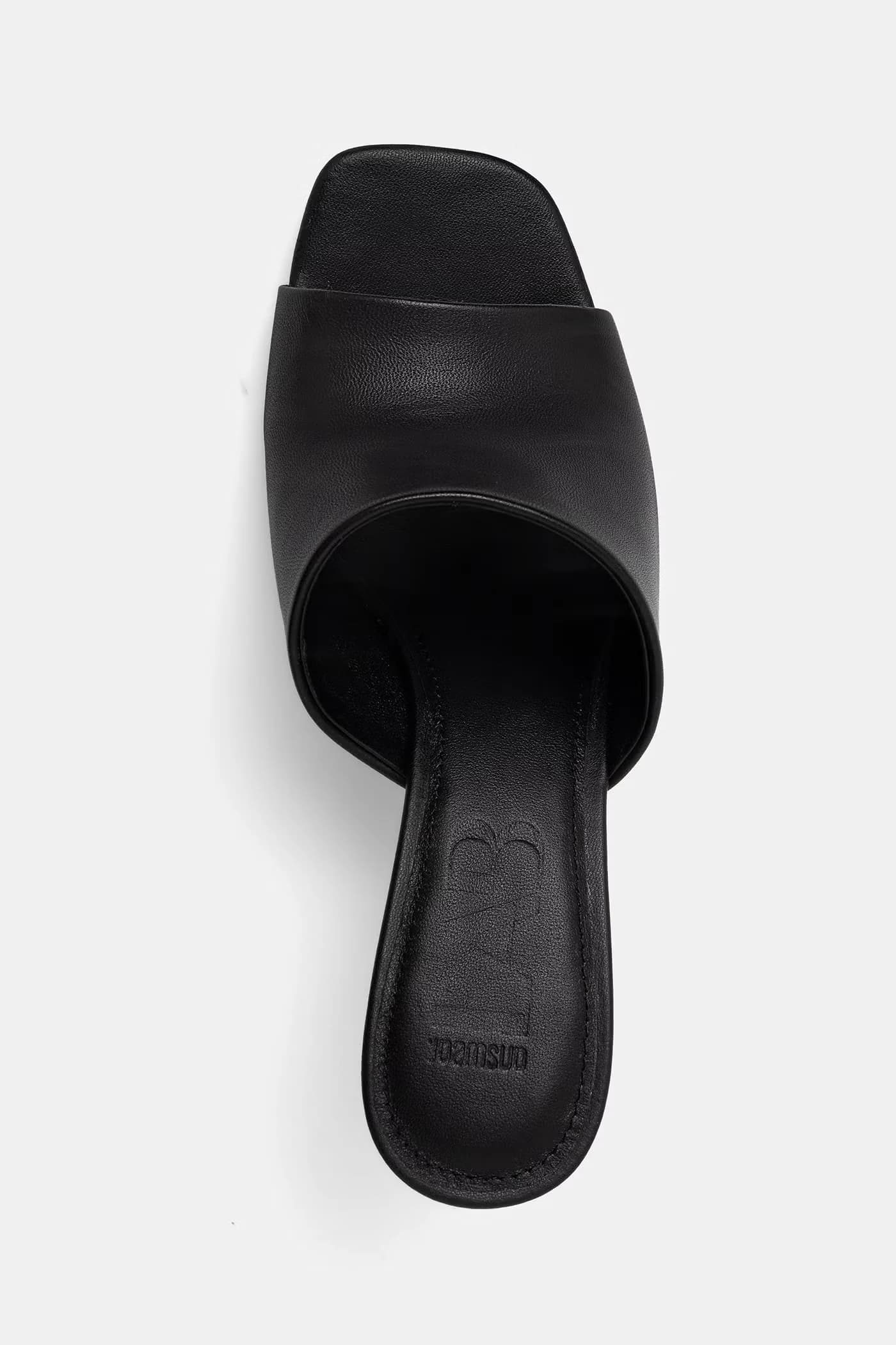 Кожаные шлепанцы - фото 5