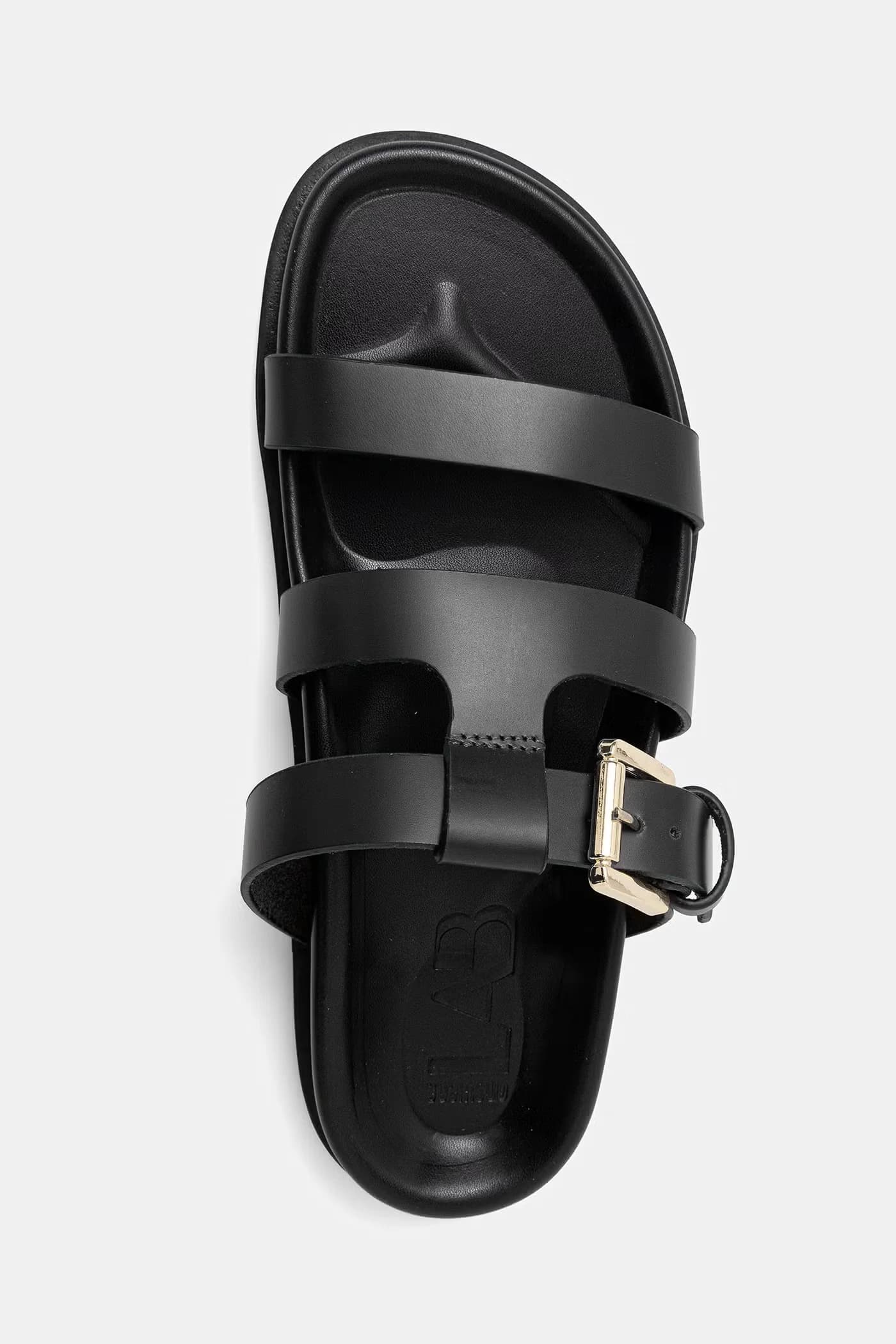 Кожаные шлепанцы - фото 4