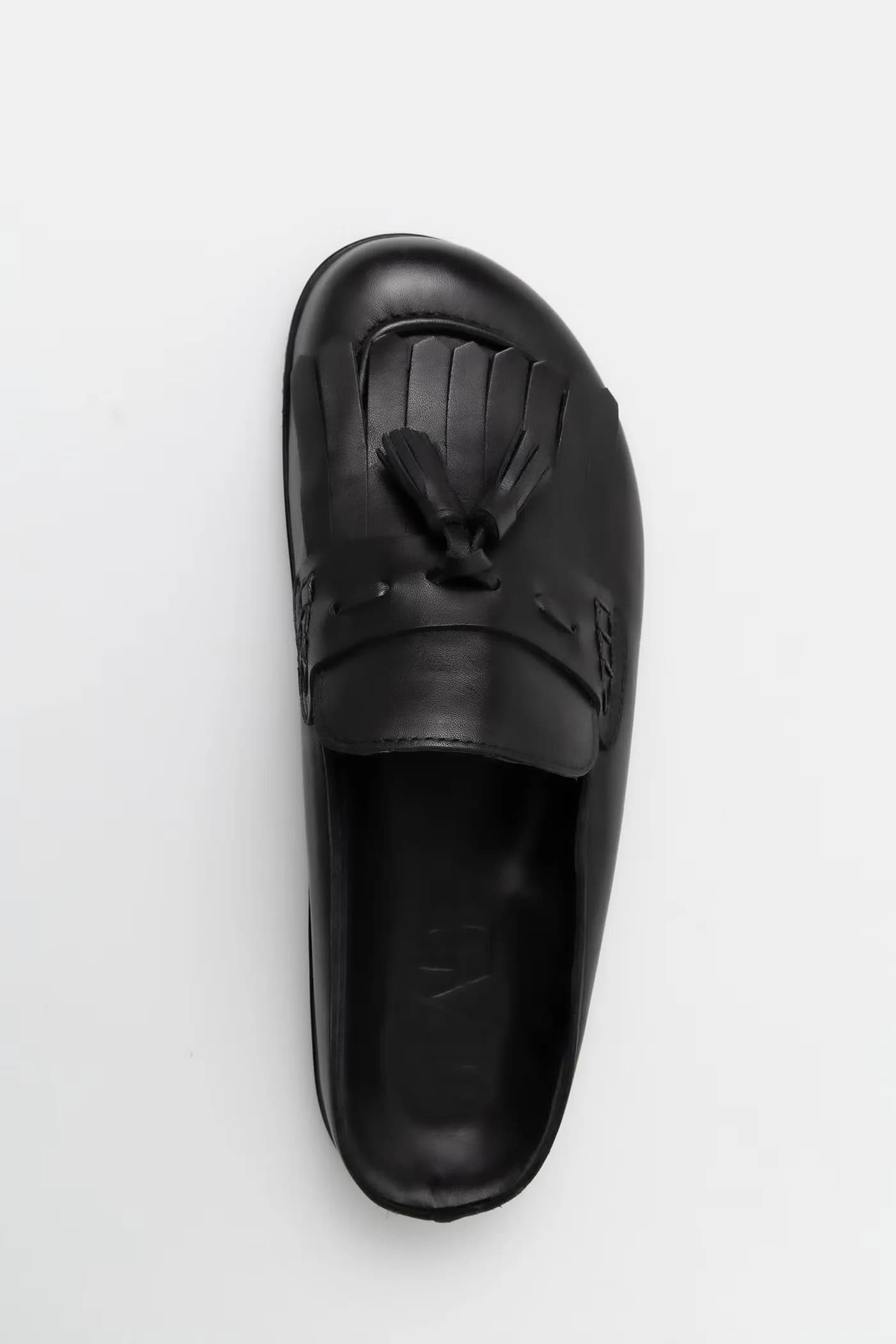 Кожаные шлепанцы - фото 5