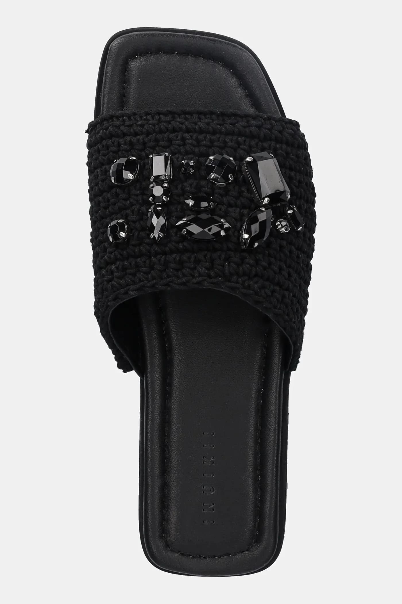шлепанцы с плетеными ремешками и камнями - фото 4