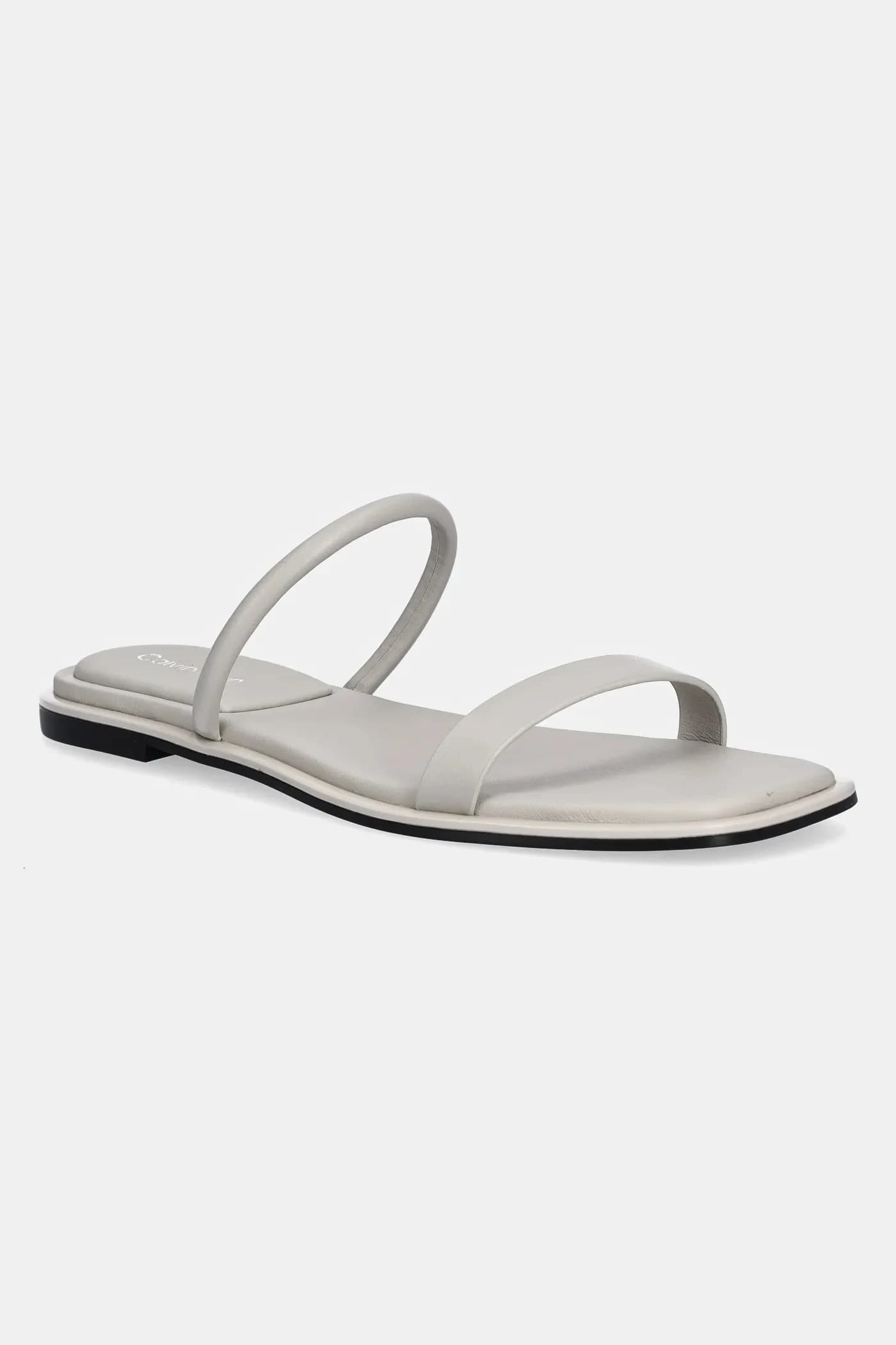 Кожаные шлепанцы FLAT SANDAL SQUARED 2-BAR LTH
