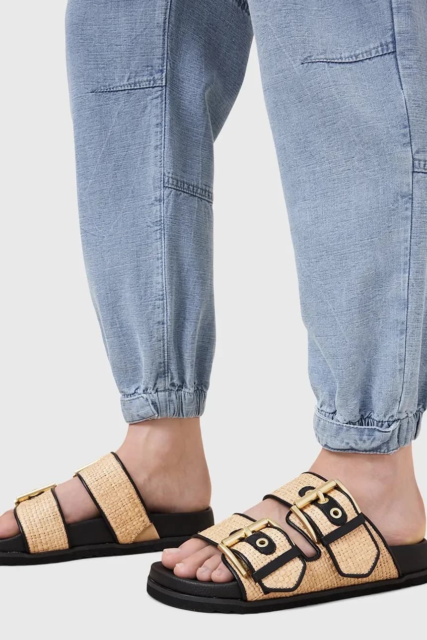 шлепанцы Sian Raffia Sandal - фото 6