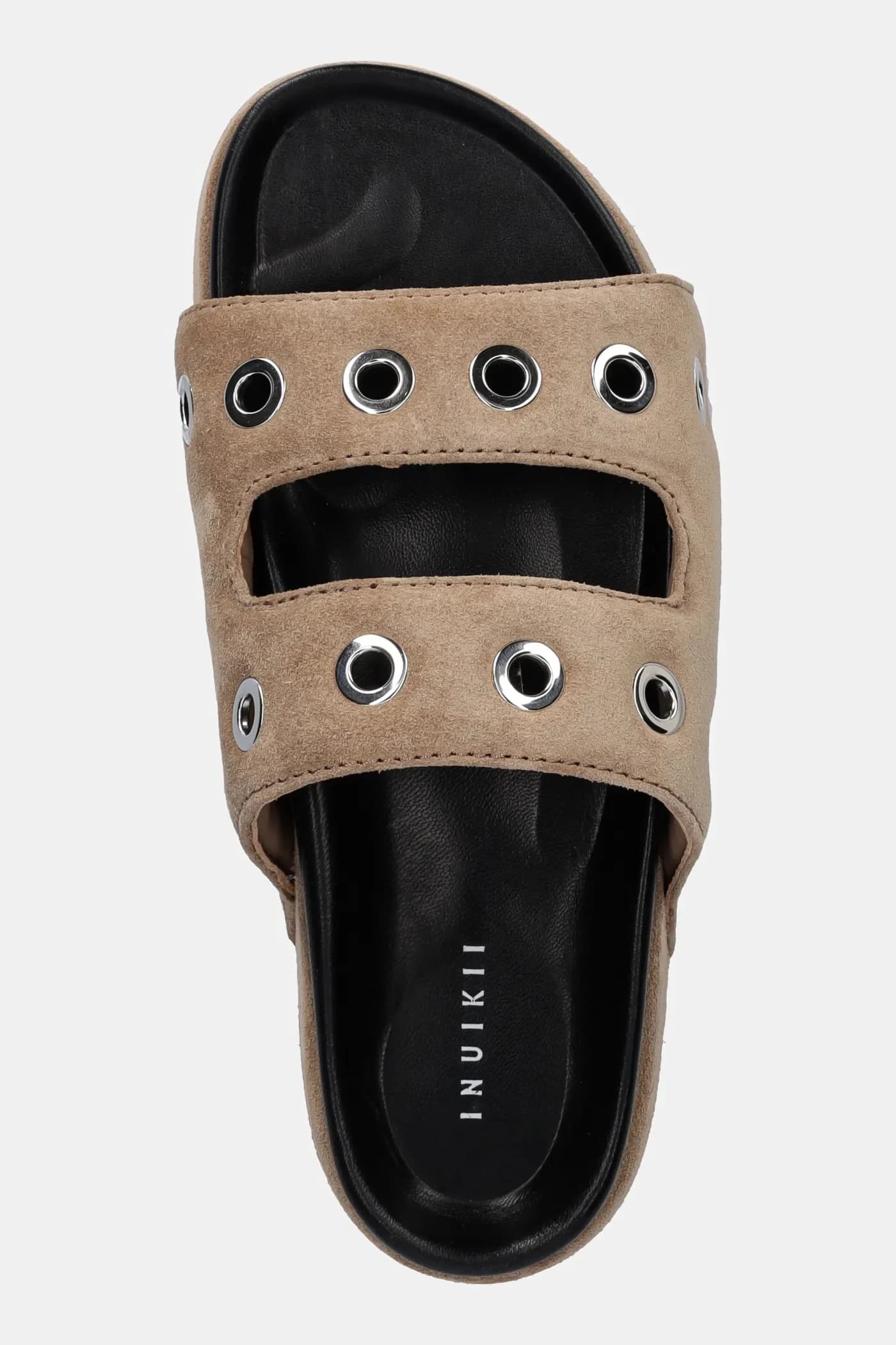 замшевые шлепанцы с заклепками - фото 4