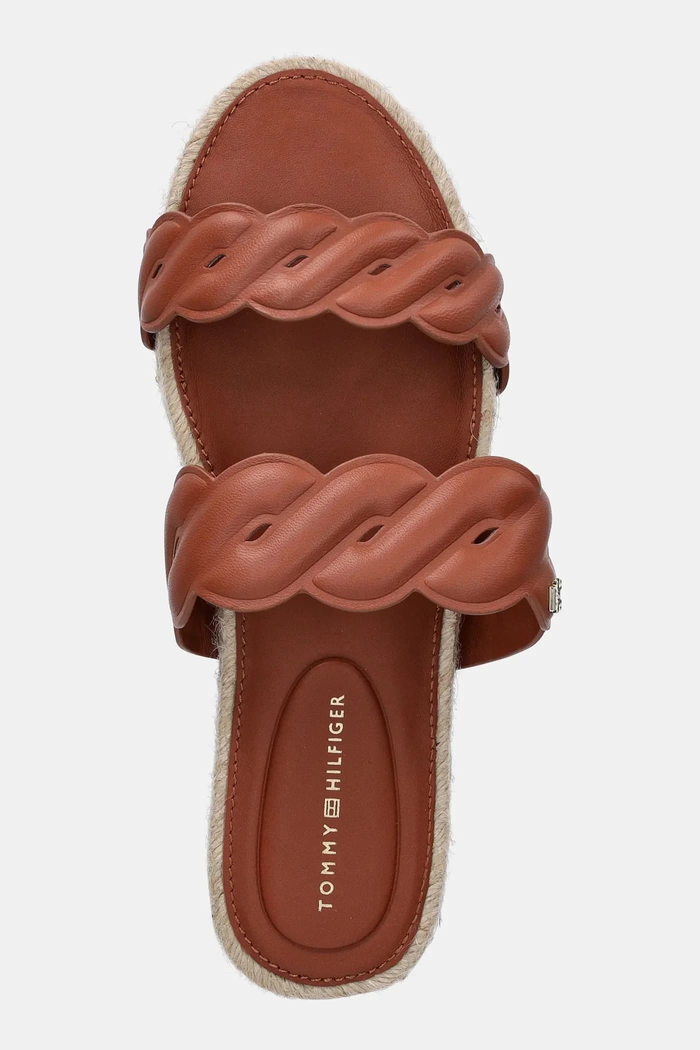 Кожаные шлепанцы LEATHER ROPE ESPADRILLE MULE - фото 4