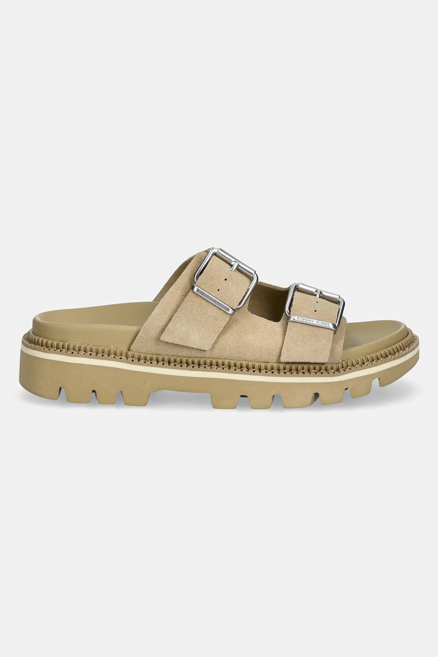 Замшевые тапочки DOUBLE STRAP SANDAL SUEDE - фото 2