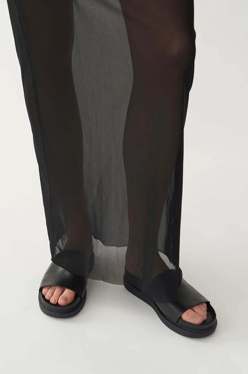 ERIN кожаные шлепанцы - фото 6