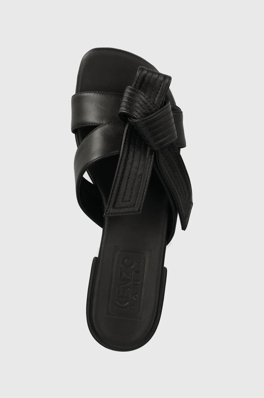 Кожаные тапочки Oki Leather Mules - фото 4