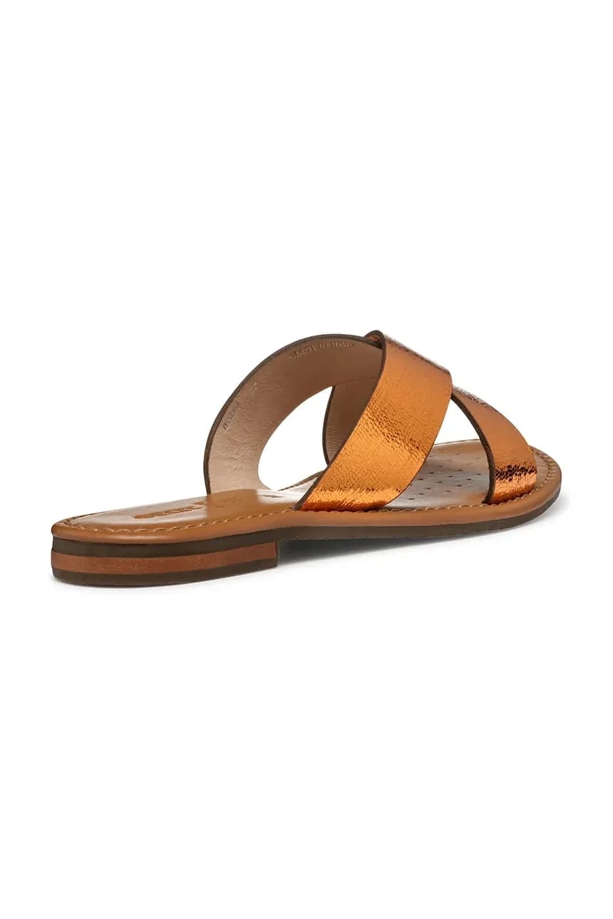 Кожаные шлепанцы D SOZY S - фото 3