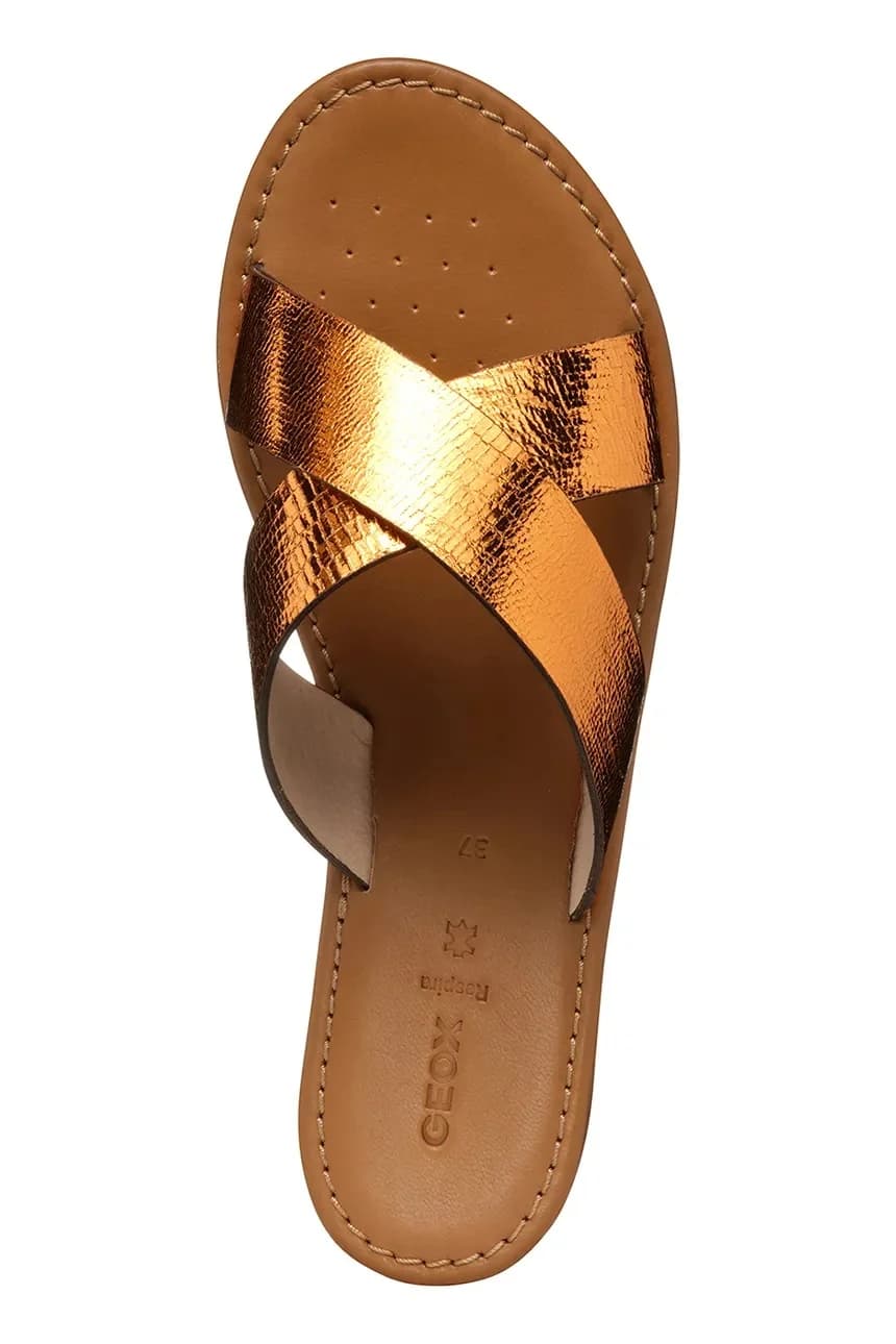 Кожаные шлепанцы D SOZY S - фото 5