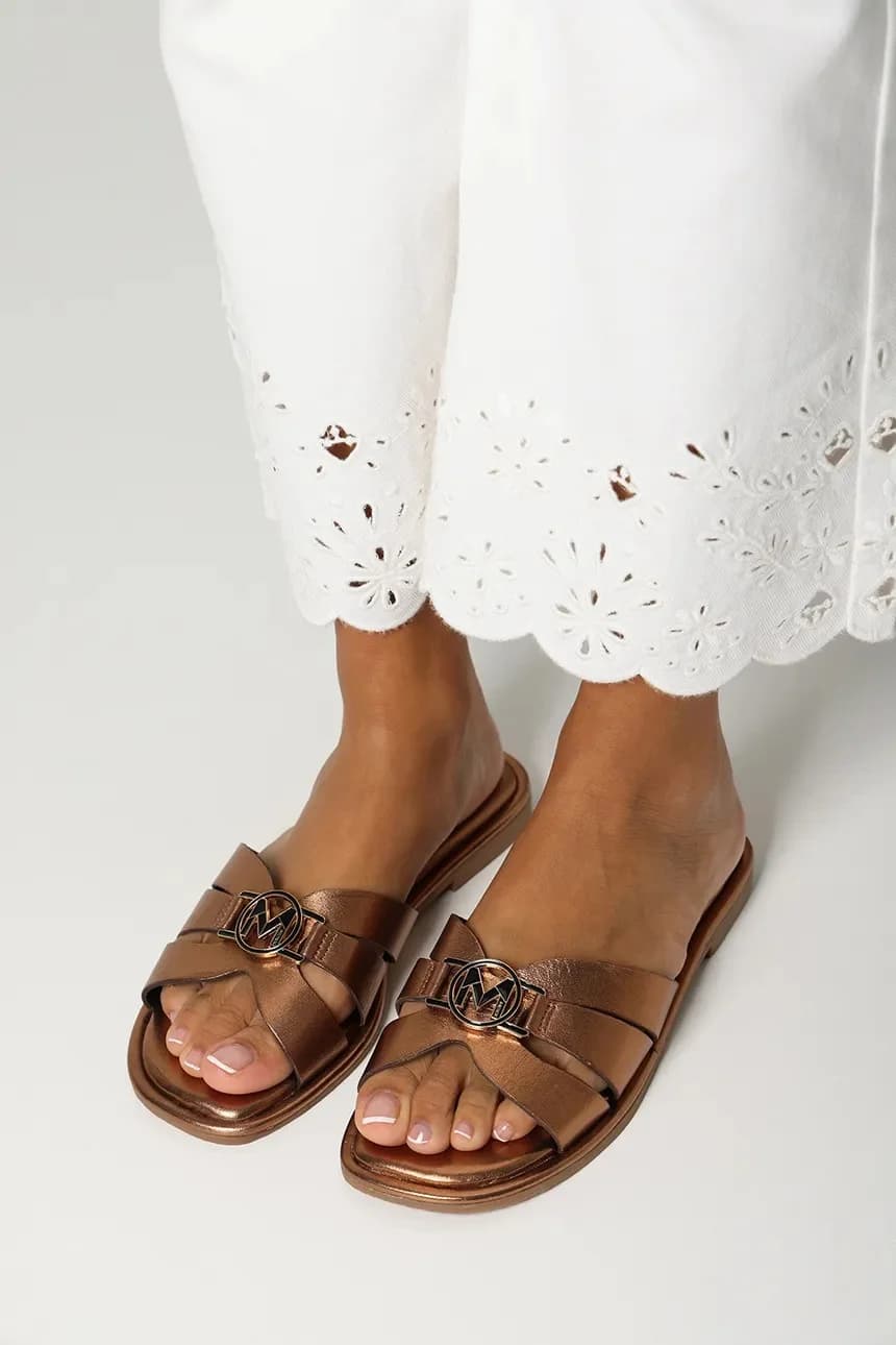 Кожаные шлепанцы RAMA PARROT - фото 7