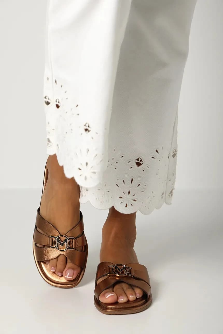 Кожаные шлепанцы RAMA PARROT - фото 8