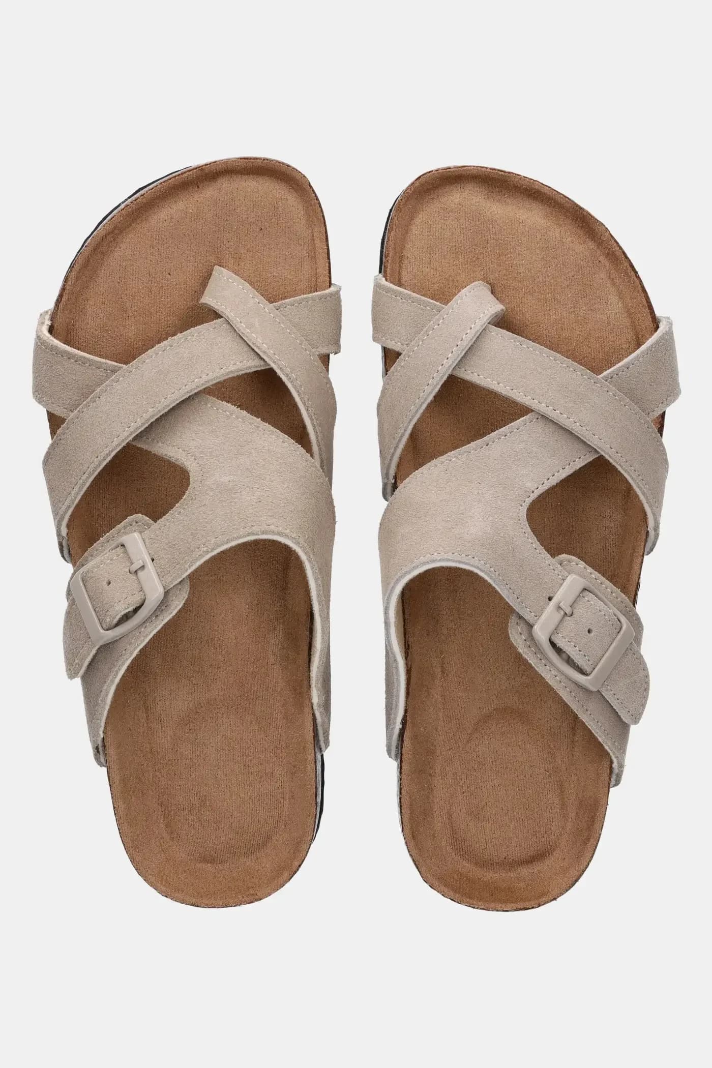 Замшевые шлепанцы - фото 4