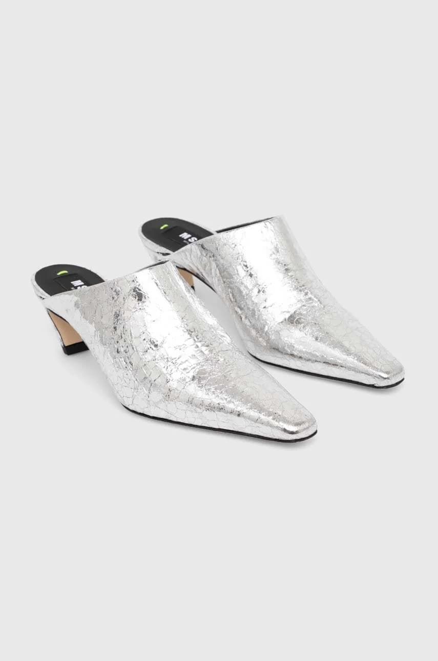 Кожаные шлепанцы - фото 3