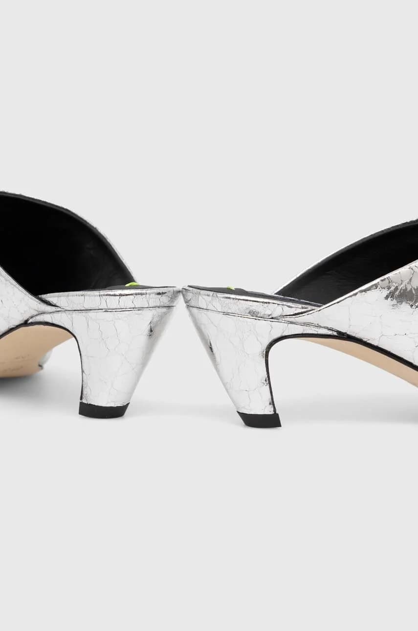 Кожаные шлепанцы - фото 4