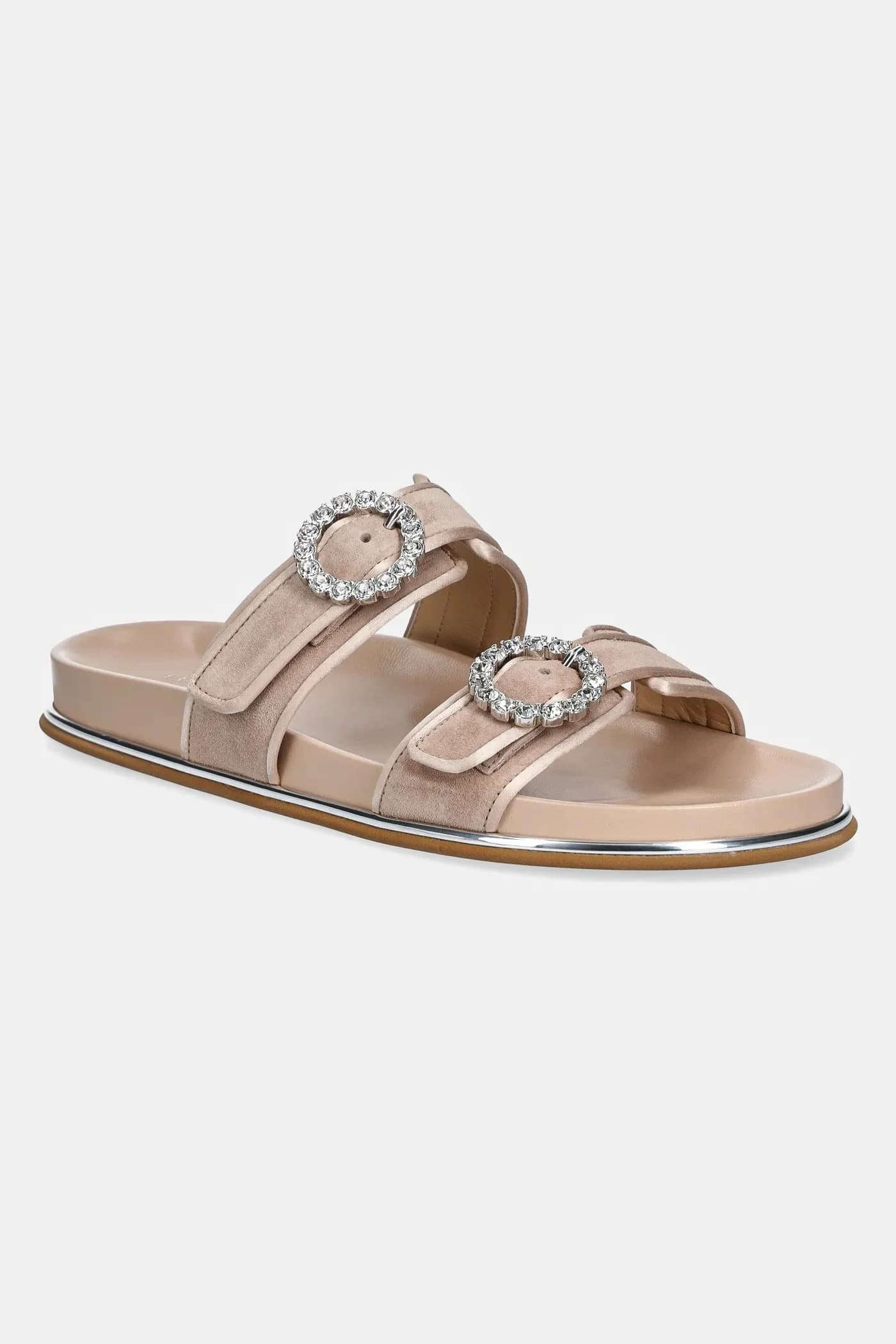 Замшевые шлепанцы