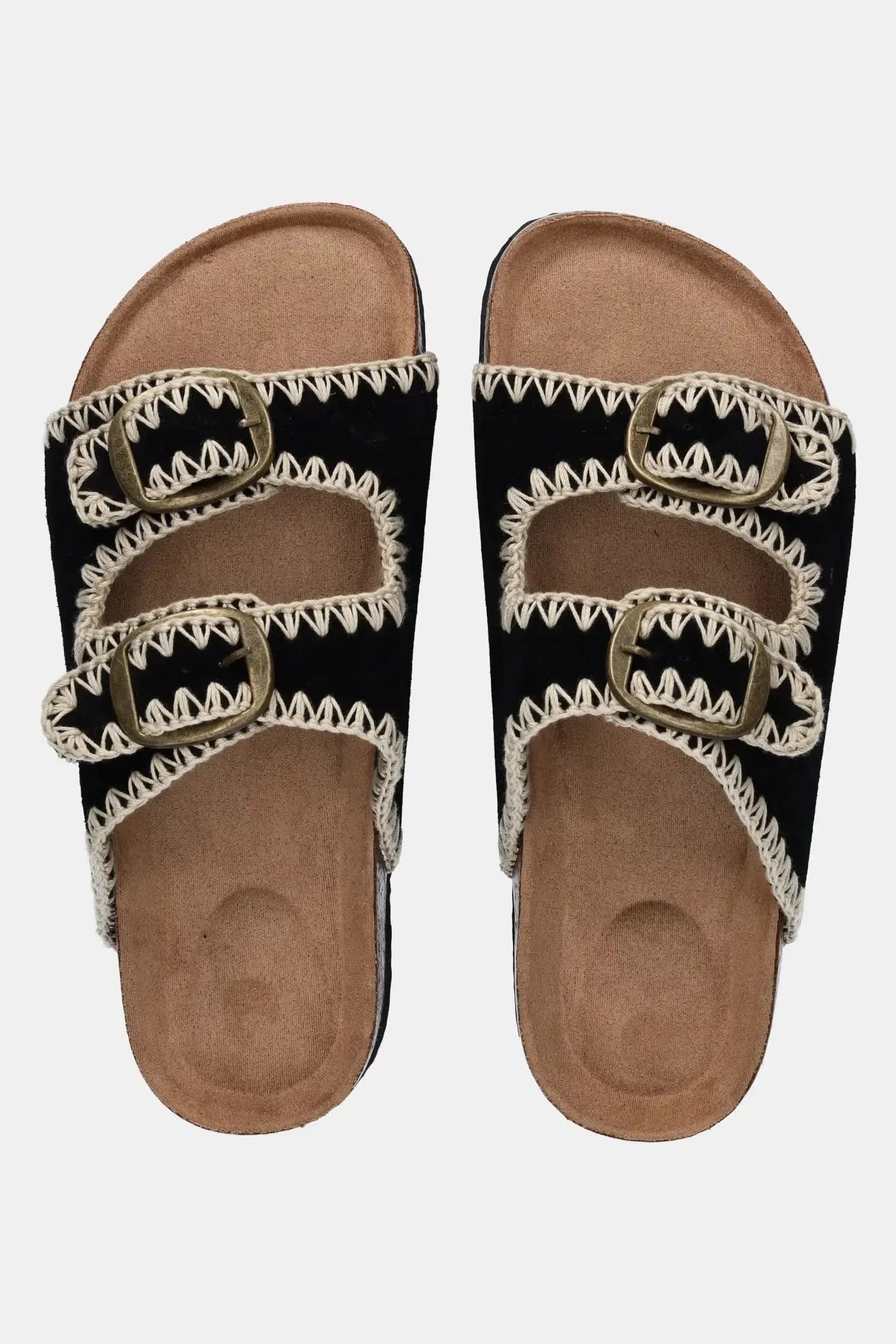 Замшевые шлепанцы - фото 4