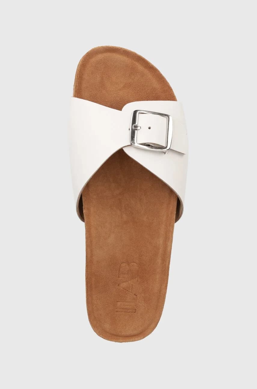 Кожаные шлепанцы - фото 4