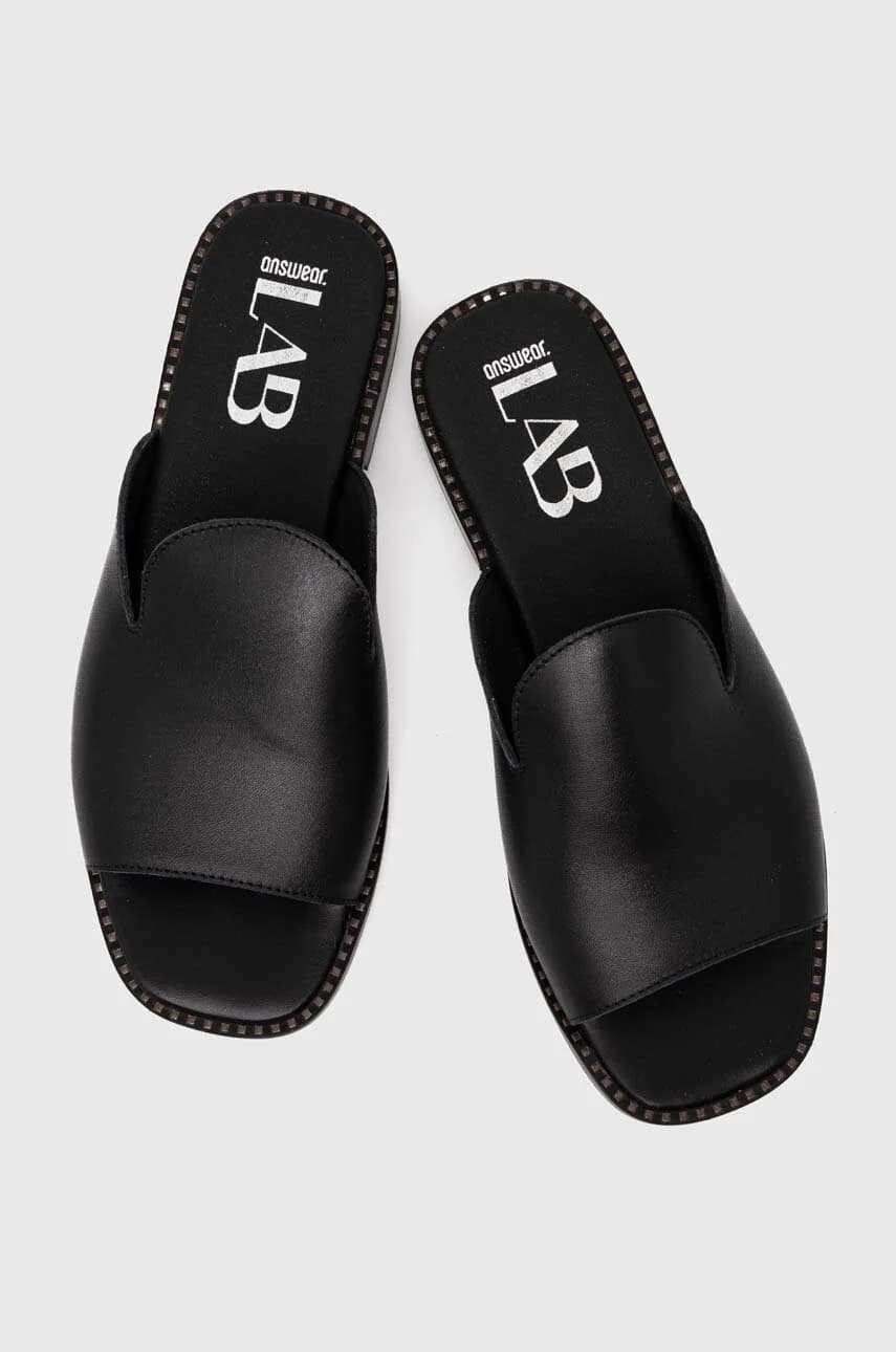 Кожаные шлепанцы - фото 3