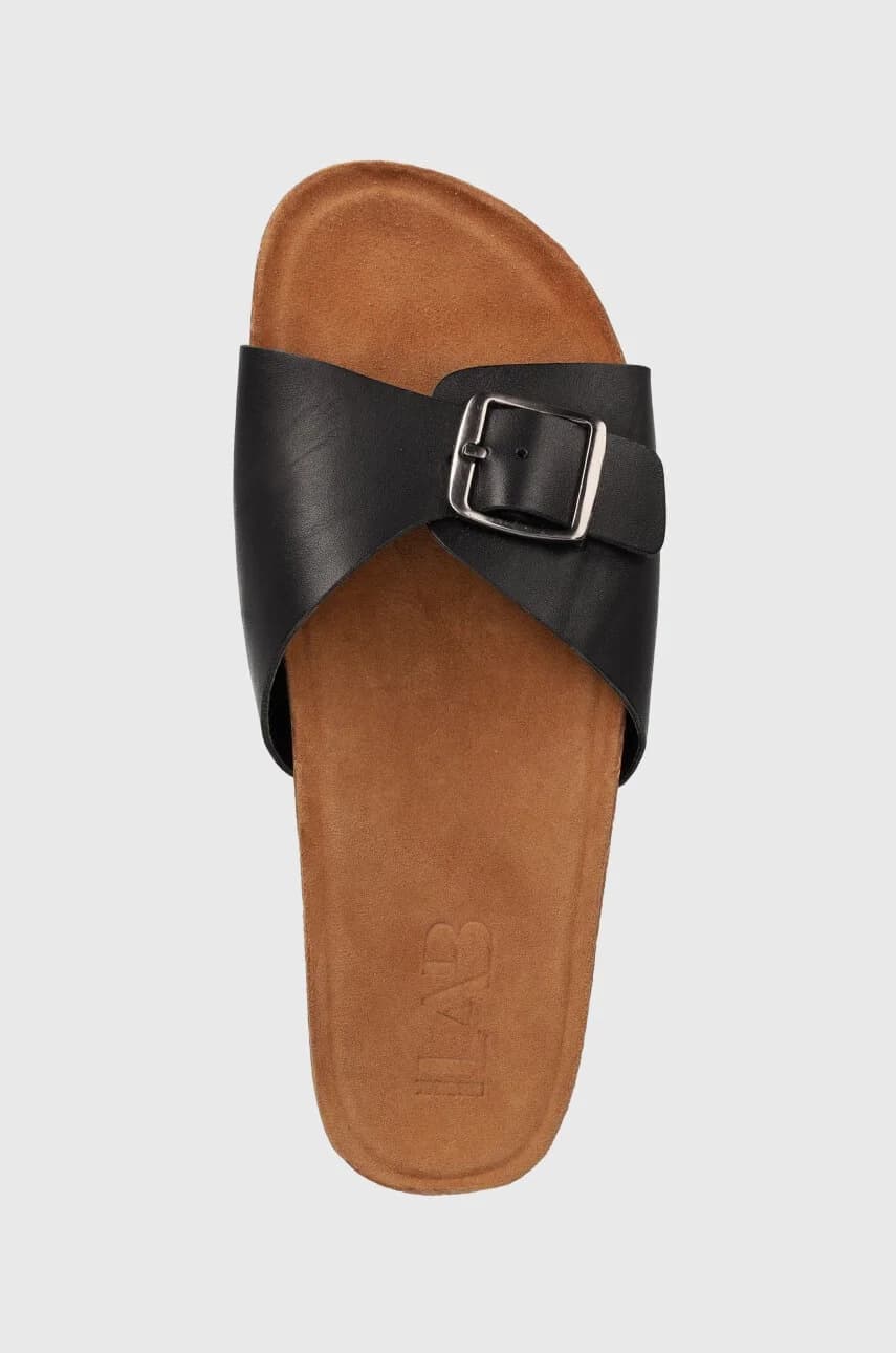 Кожаные шлепанцы - фото 4