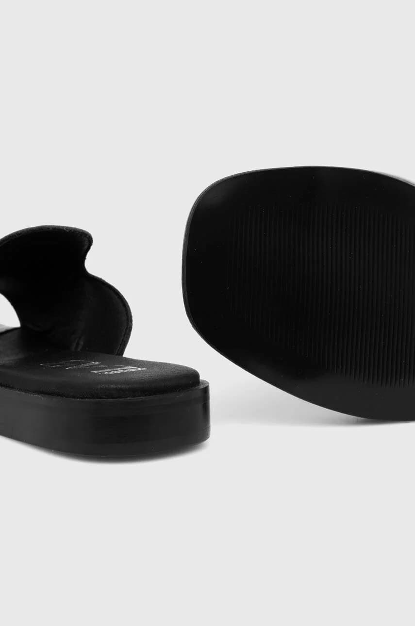 Кожаные шлепанцы - фото 4