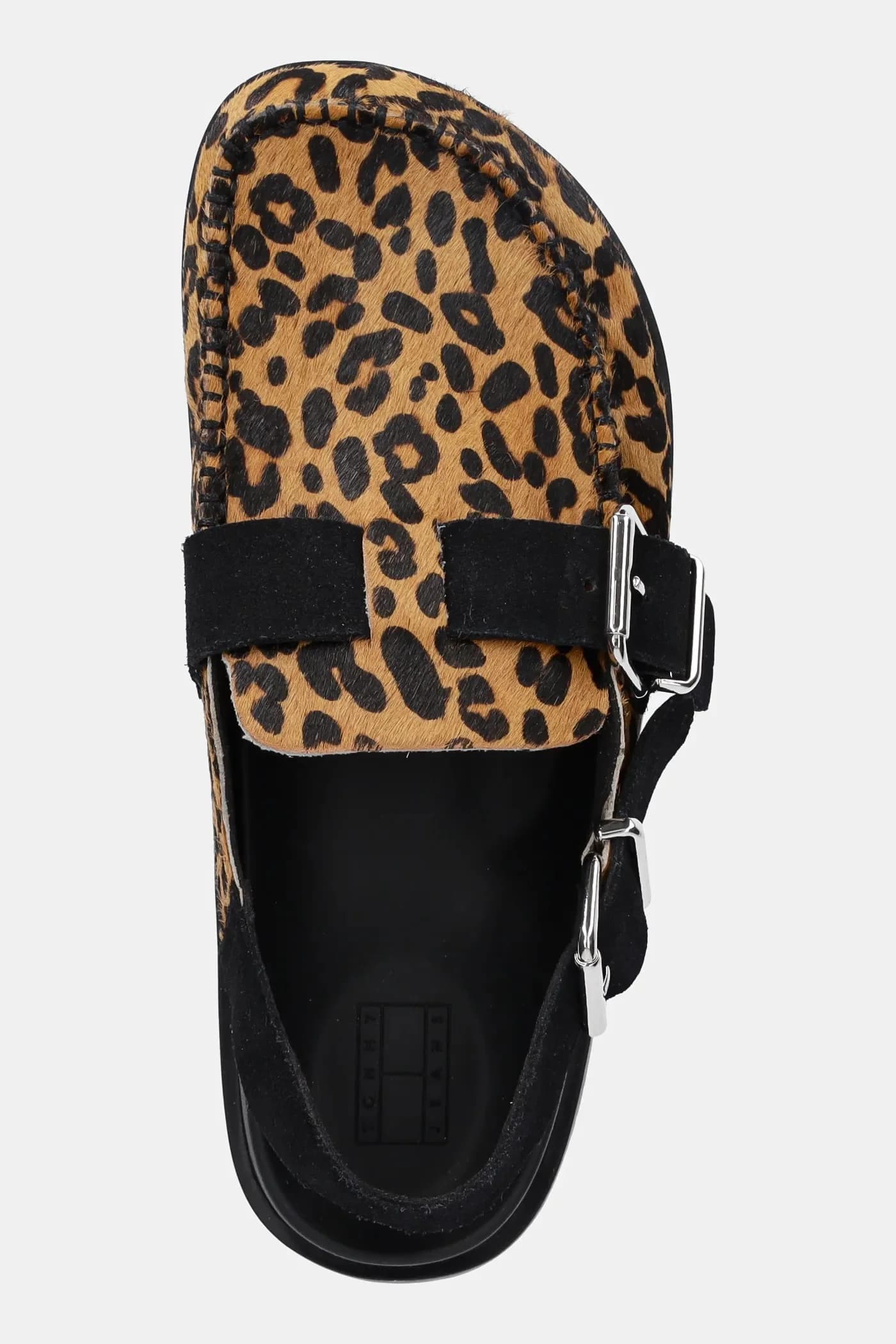 Кожаные сандалии TJW MULE LEOPARD - фото 4